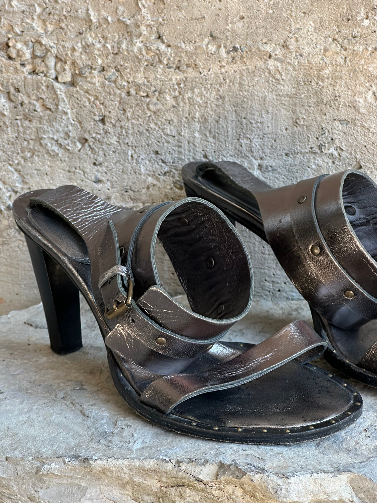 MAX MARA STUDDED GLADIATOR SANDALS