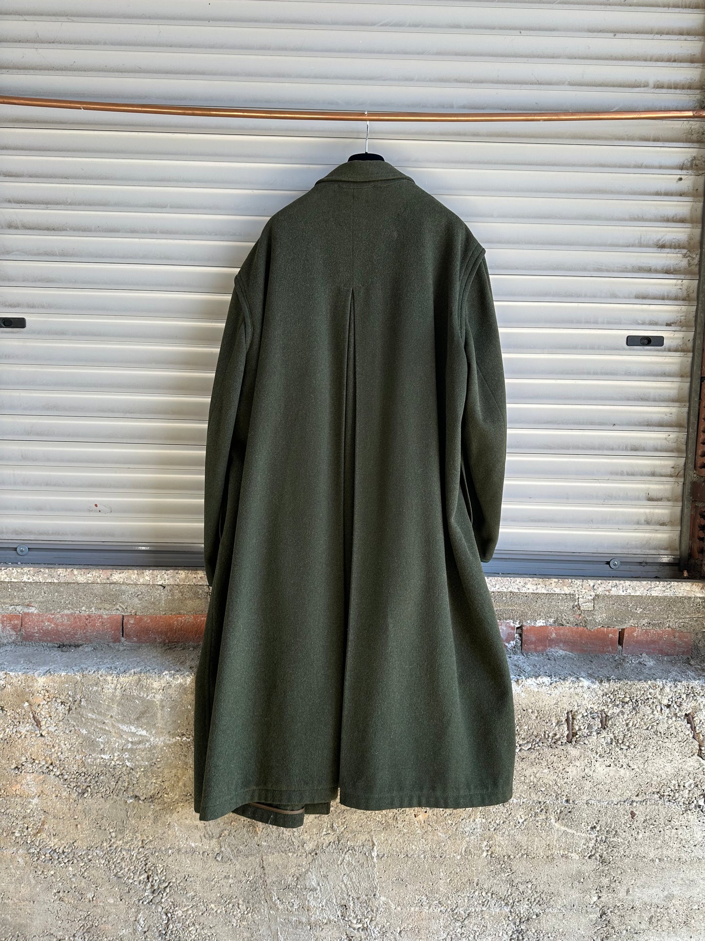 WOOL OLIVE GREEN COAT