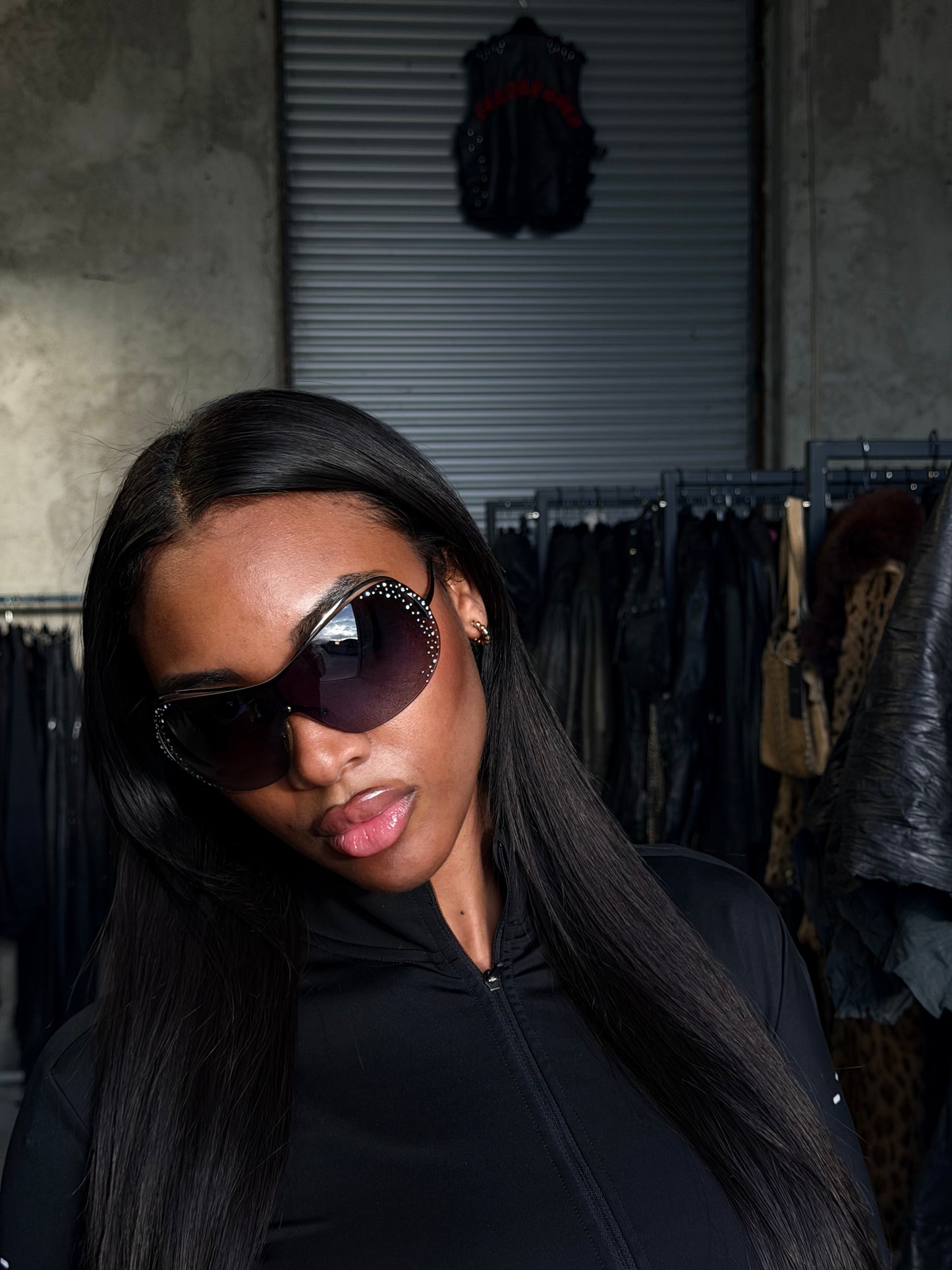 BLUMARINE RHINESTONES SUNGLASSES