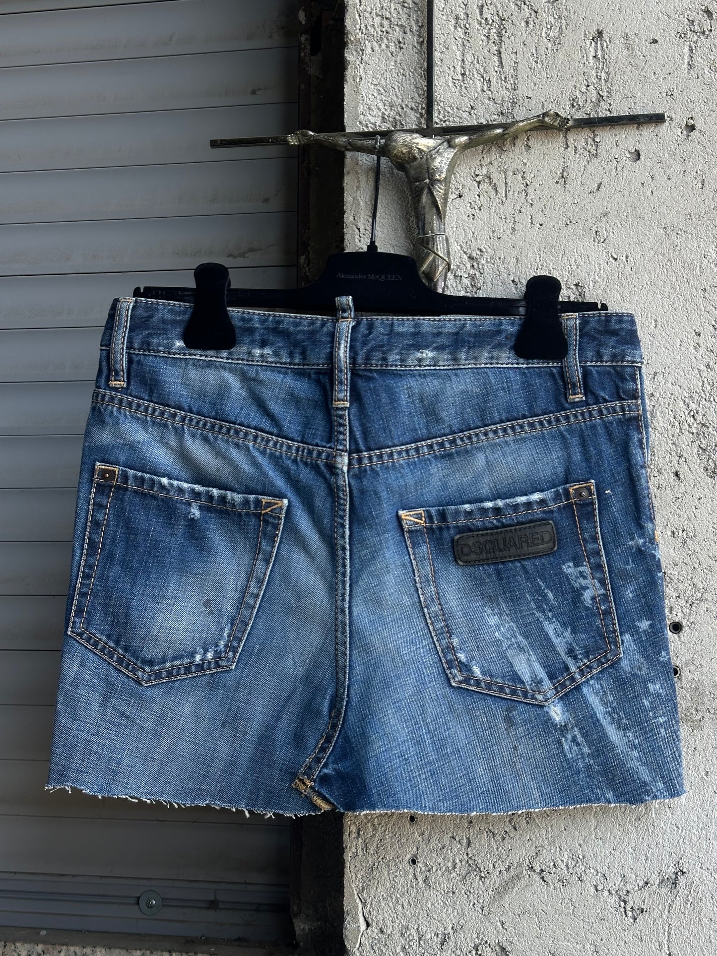 DSQUARED2 STARS DENIM SKIRT