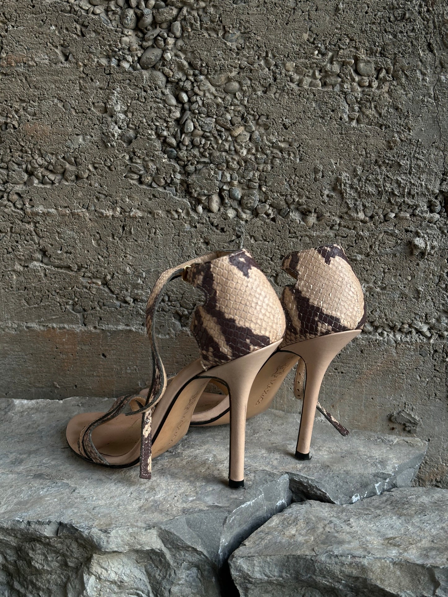MAX&CO SNAKE SKIN SANDALS