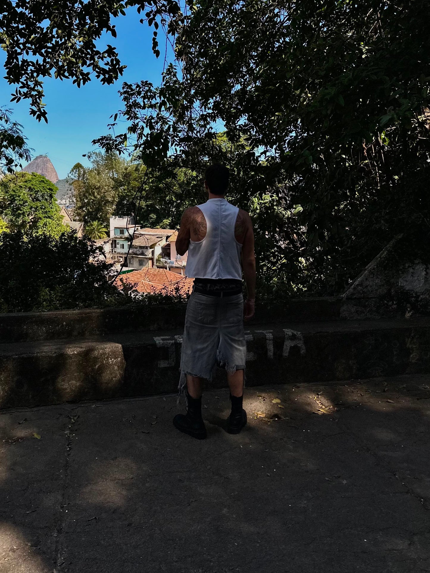 RICK OWENS WHITE TANK TOP