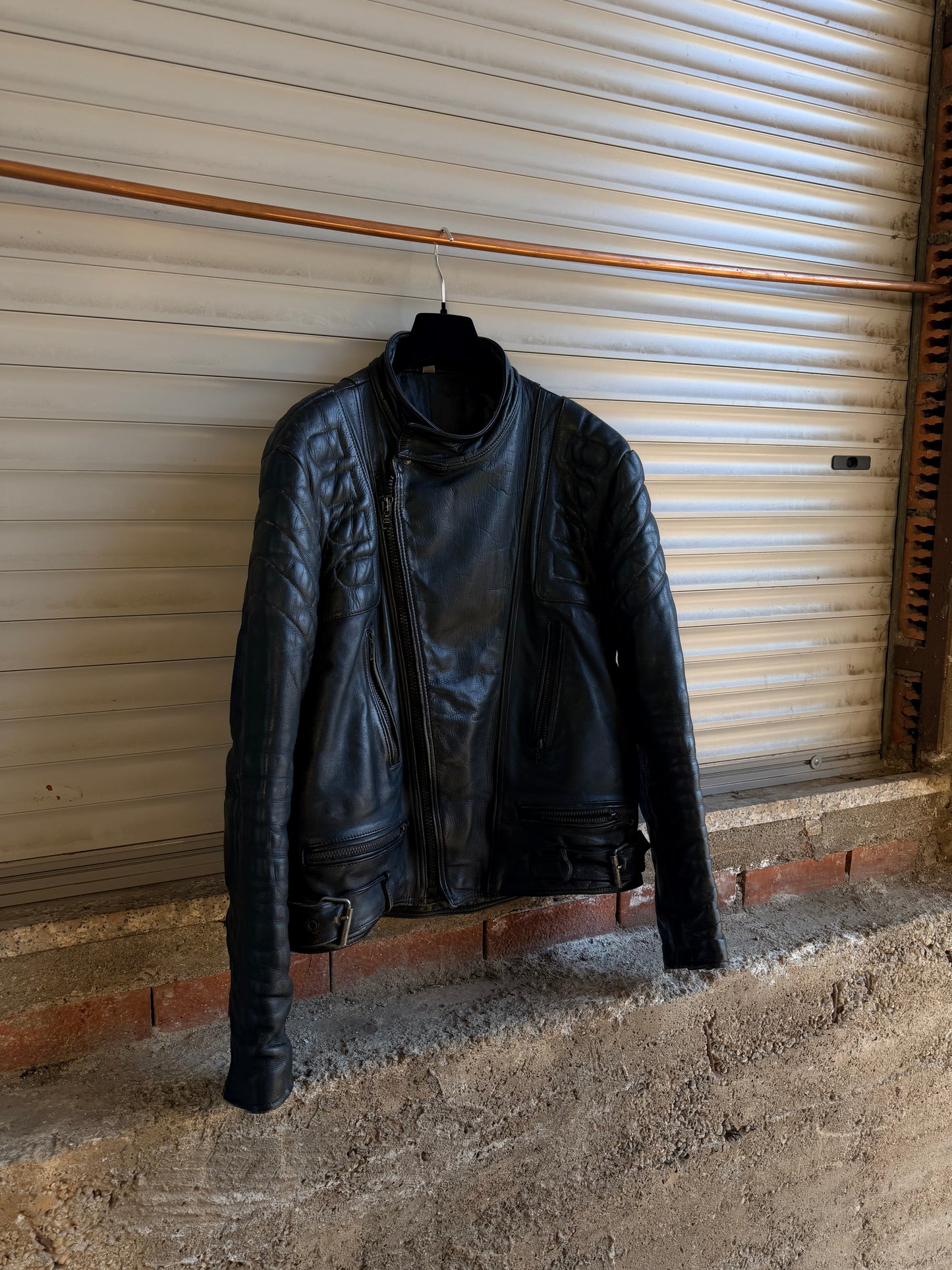 MOTOR LEATHER BIKER JACKET