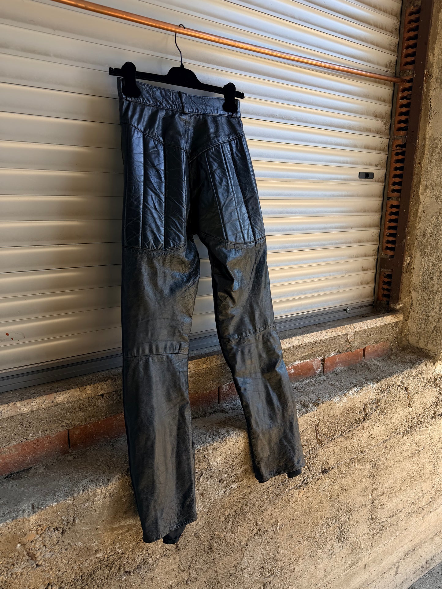 MOTOR LEATHER TROUSERS