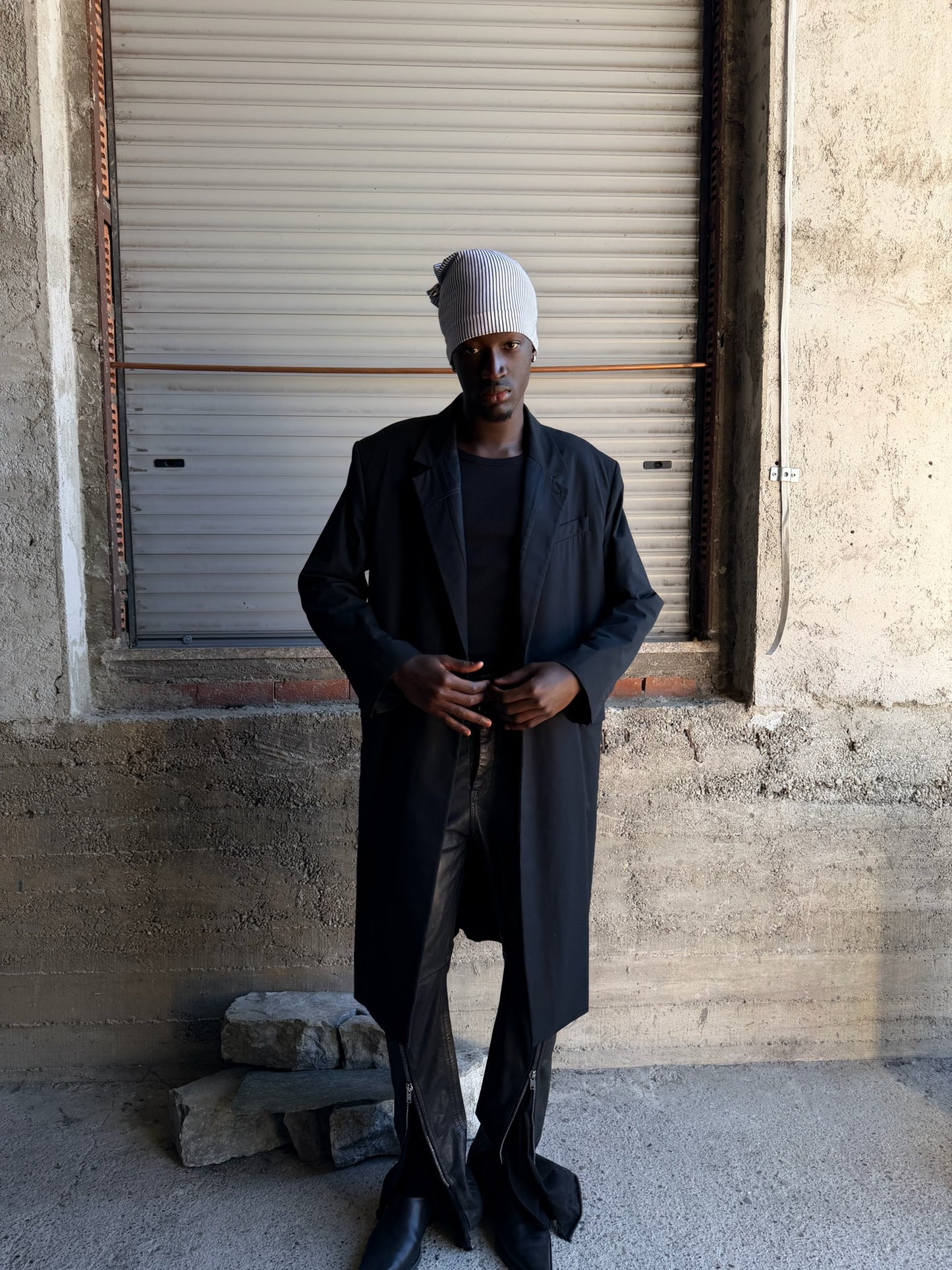 ANN DEMEULEMEESTER STRUCTURED COAT