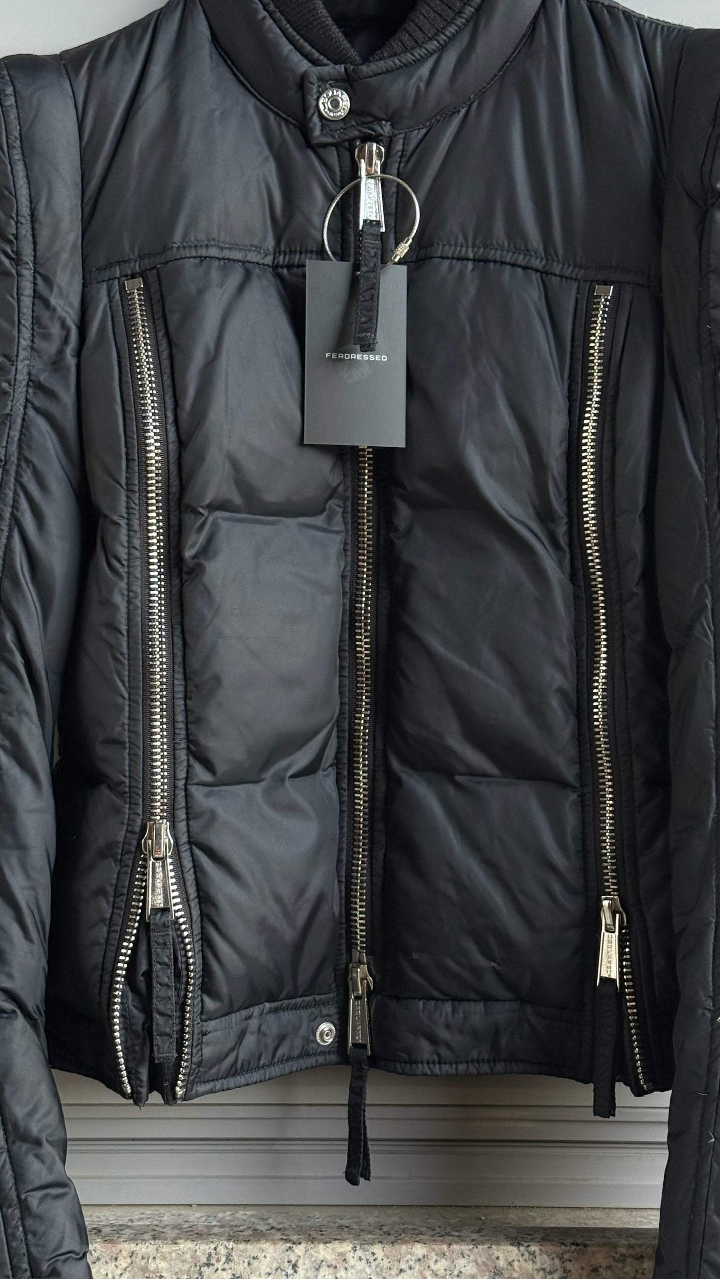 DSQUARED2 STRUCTURED ZIPPED BOMBER
