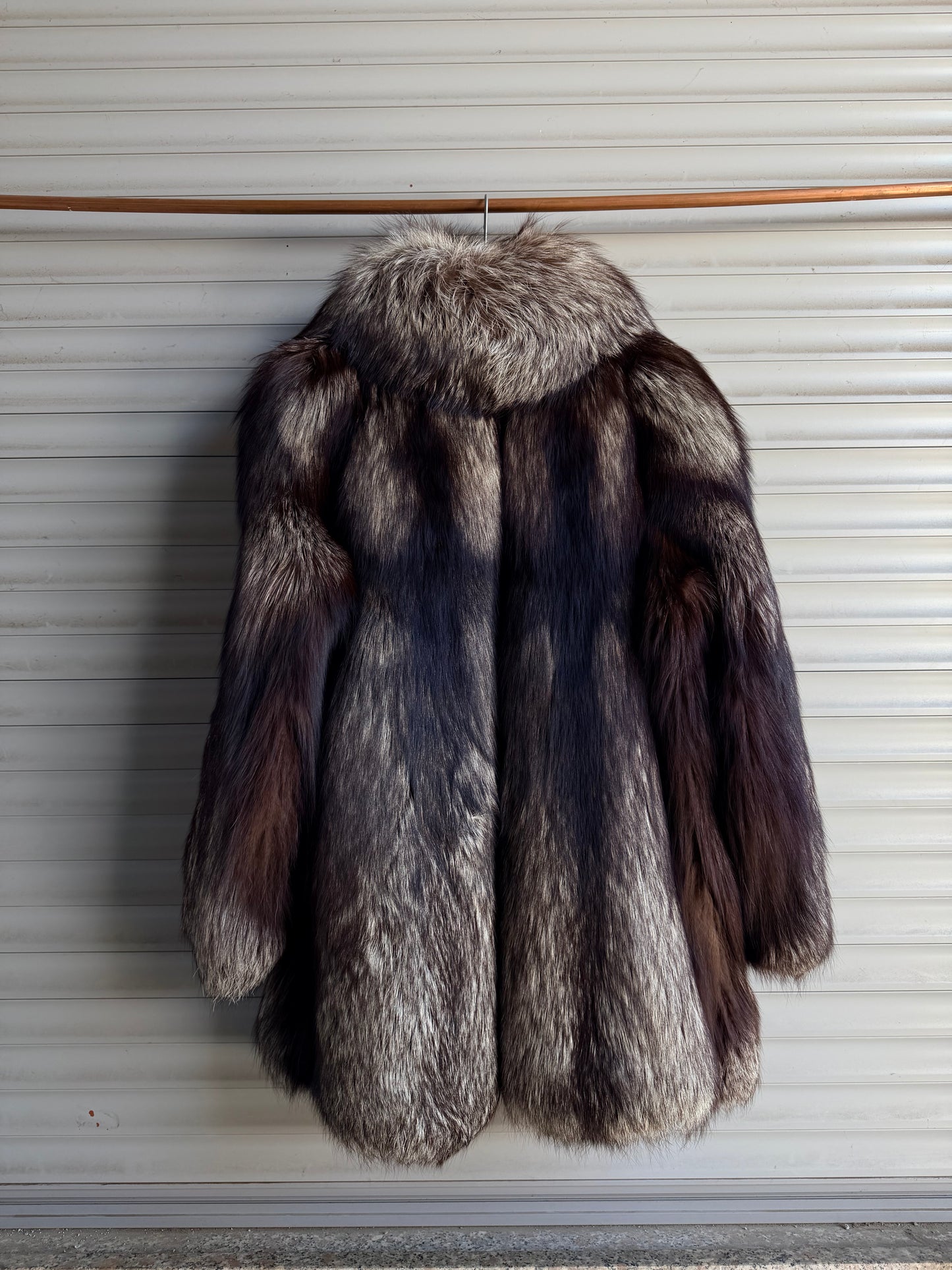 SILVER FOX FUR COAT