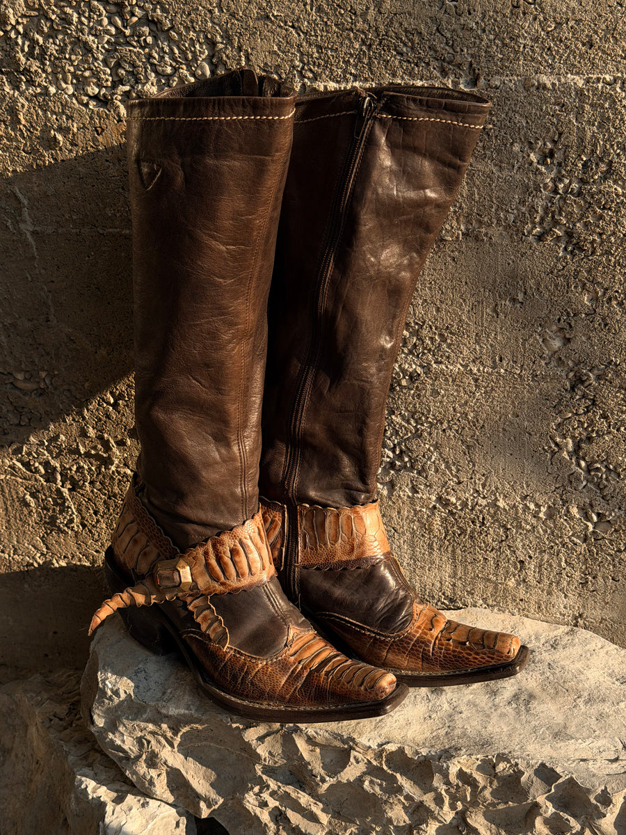SNAKESKIN TEXAN BOOTS