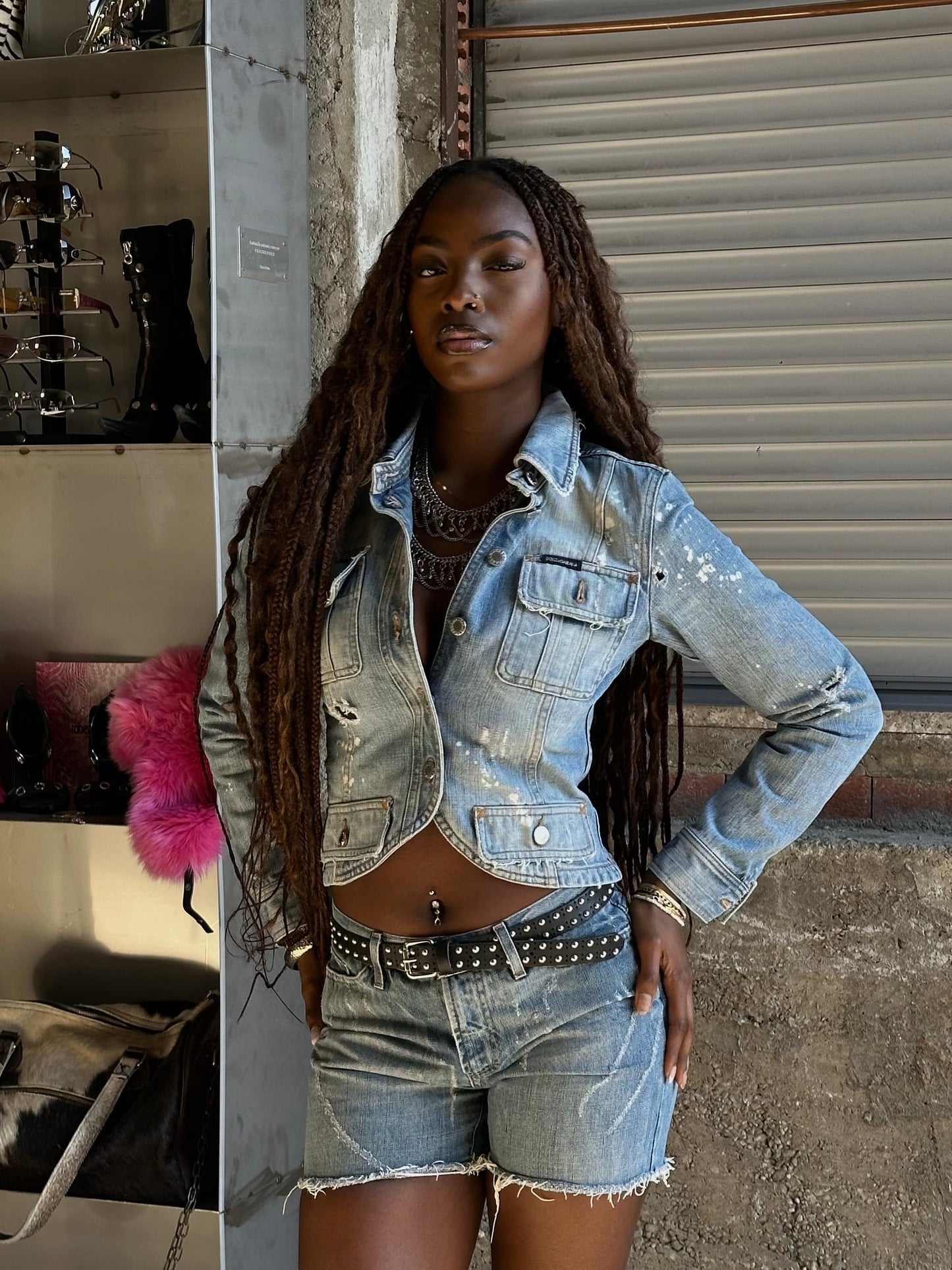 DOLCE & GABBANA DENIM BLAZER