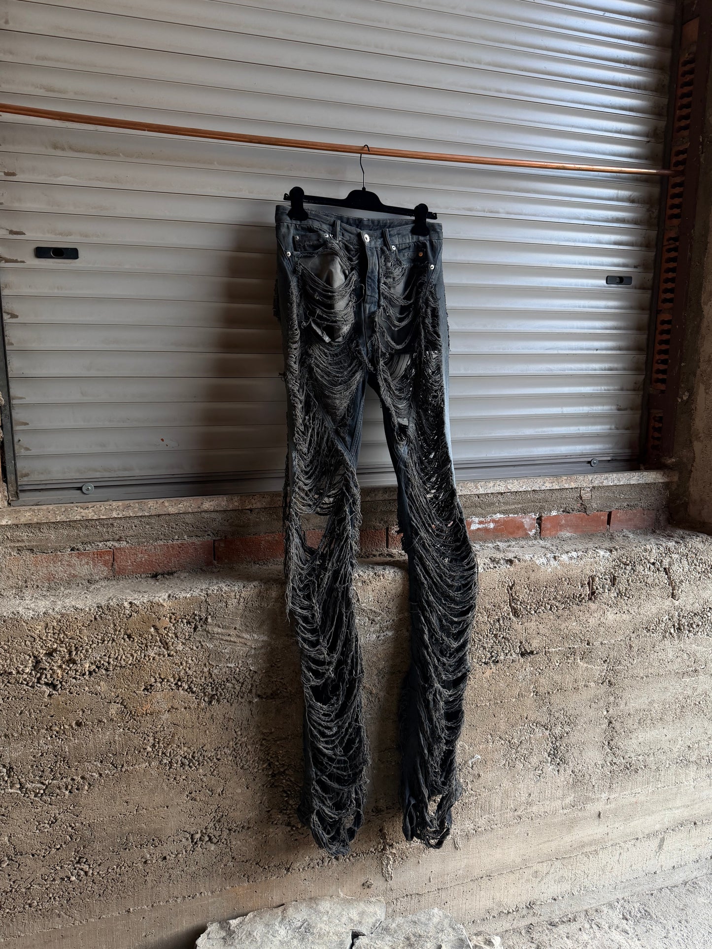RICK OWENS DISTRESSED BOLAN BOOTCUT