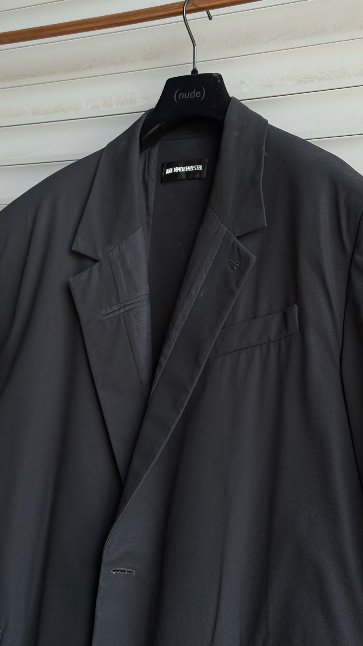 ANN DEMEULEMEESTER STRUCTURED COAT
