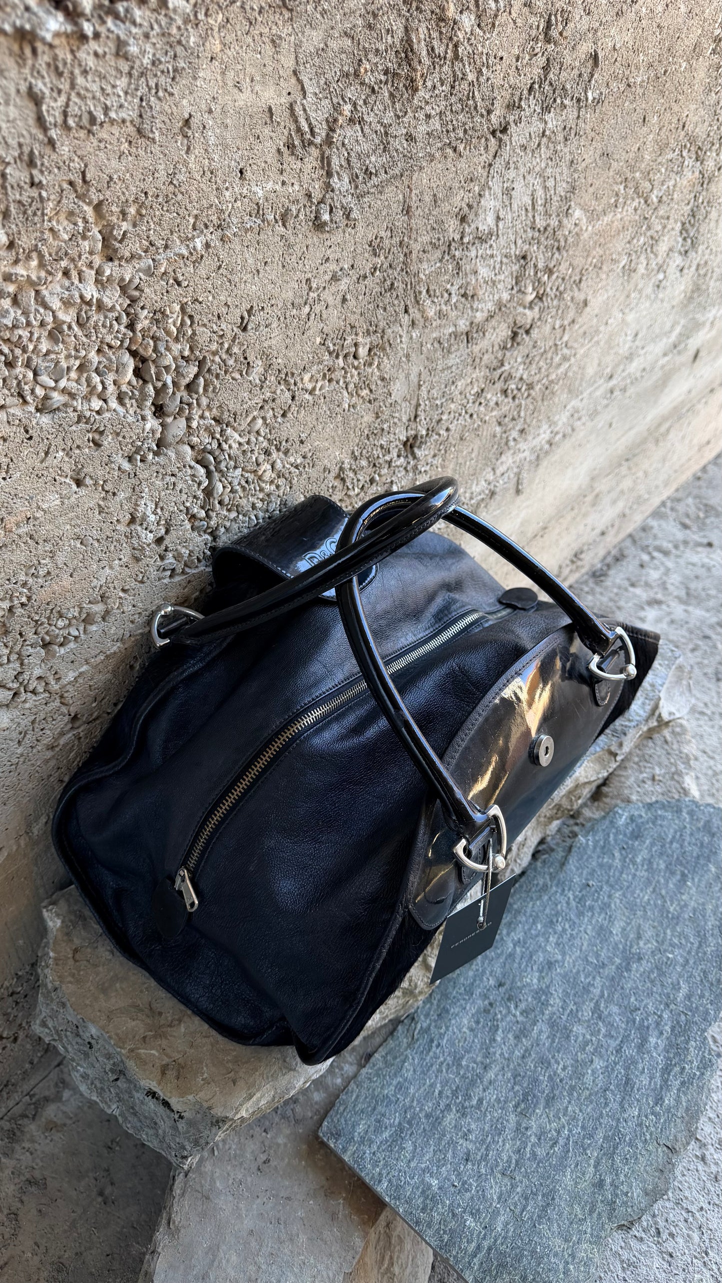 DOLCE & GABBANA BLACK PONYHAIR BAG