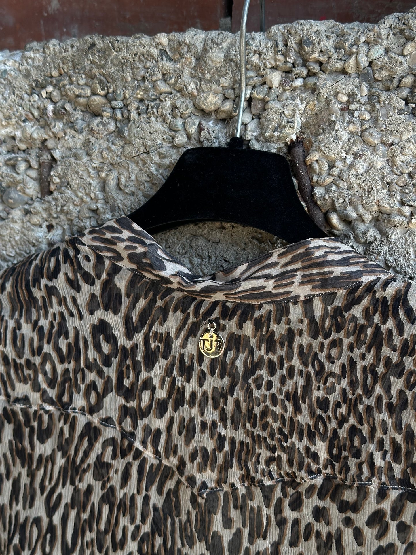 TRUSSARDI LEOPARD SILK SHIRT