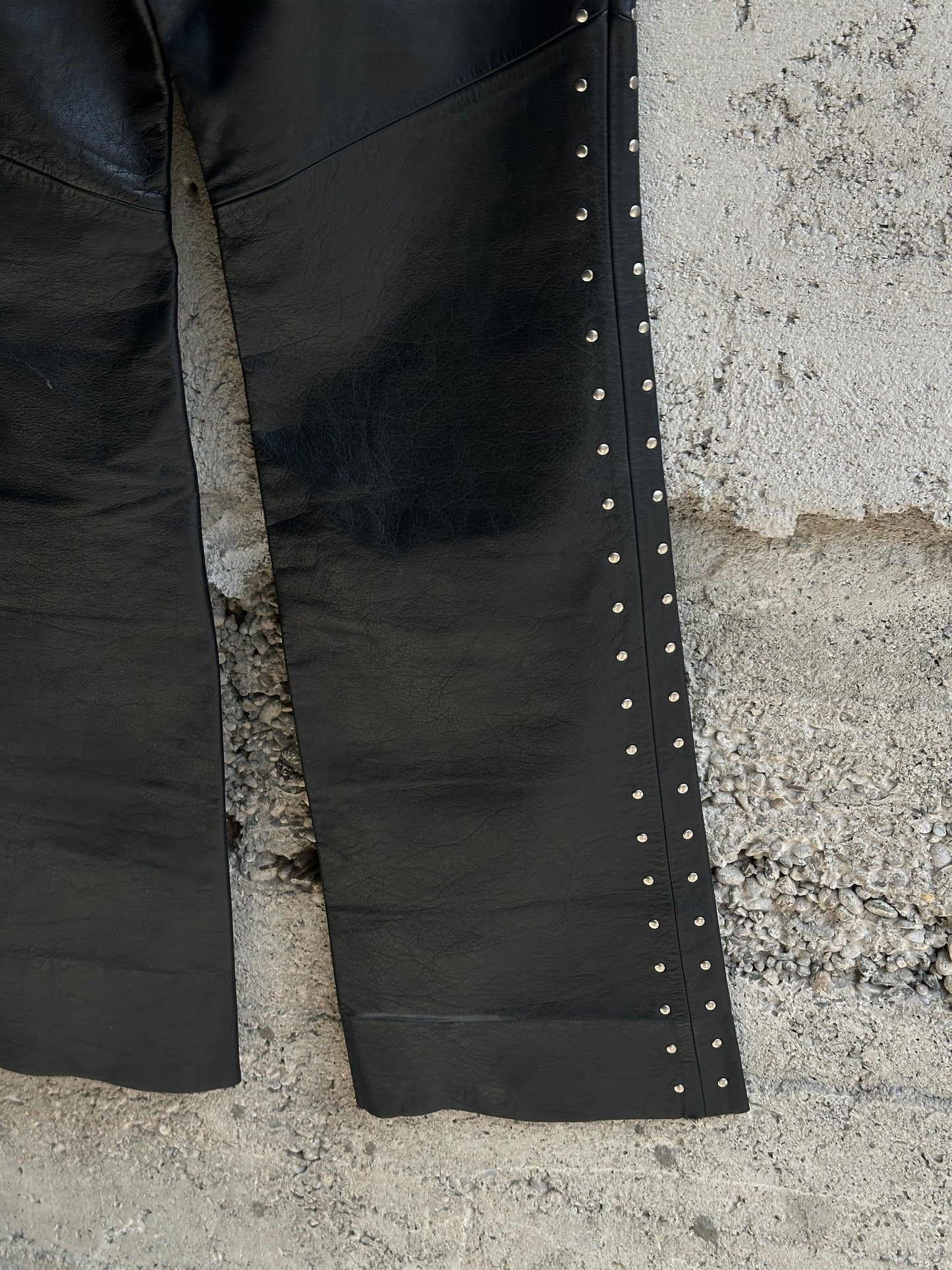 HARLEY DAVIDSON STUDDED LEATHER MOTOR PANTS