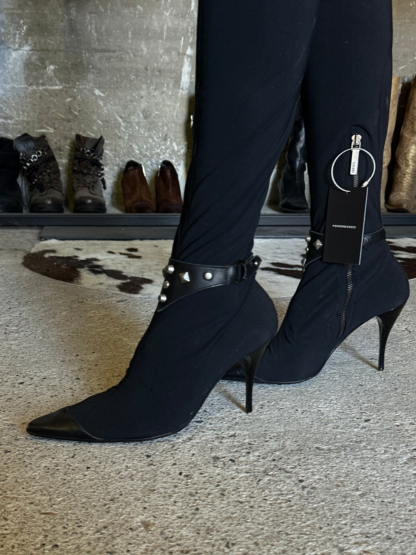 Versace Overknee Stretchy Boots