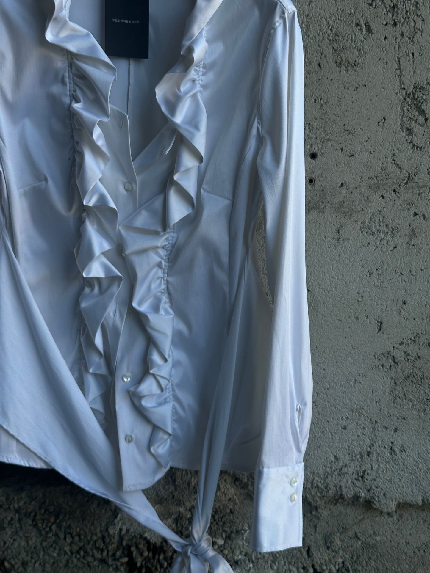 WHITE SILK SHIRT