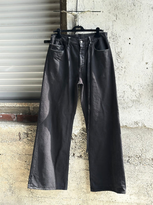 ANN DEMEULEMEESTER BLACK BAGGY PANTS