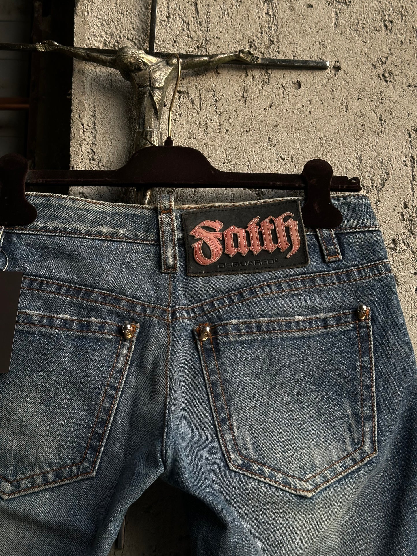 DSQUARED2 SKULL DENIM PANTS