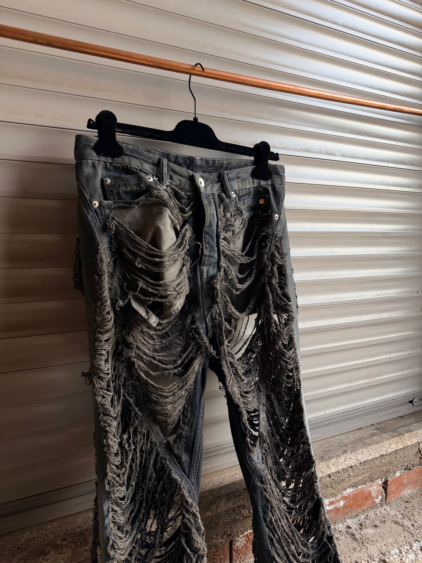 RICK OWENS DISTRESSED BOLAN BOOTCUT