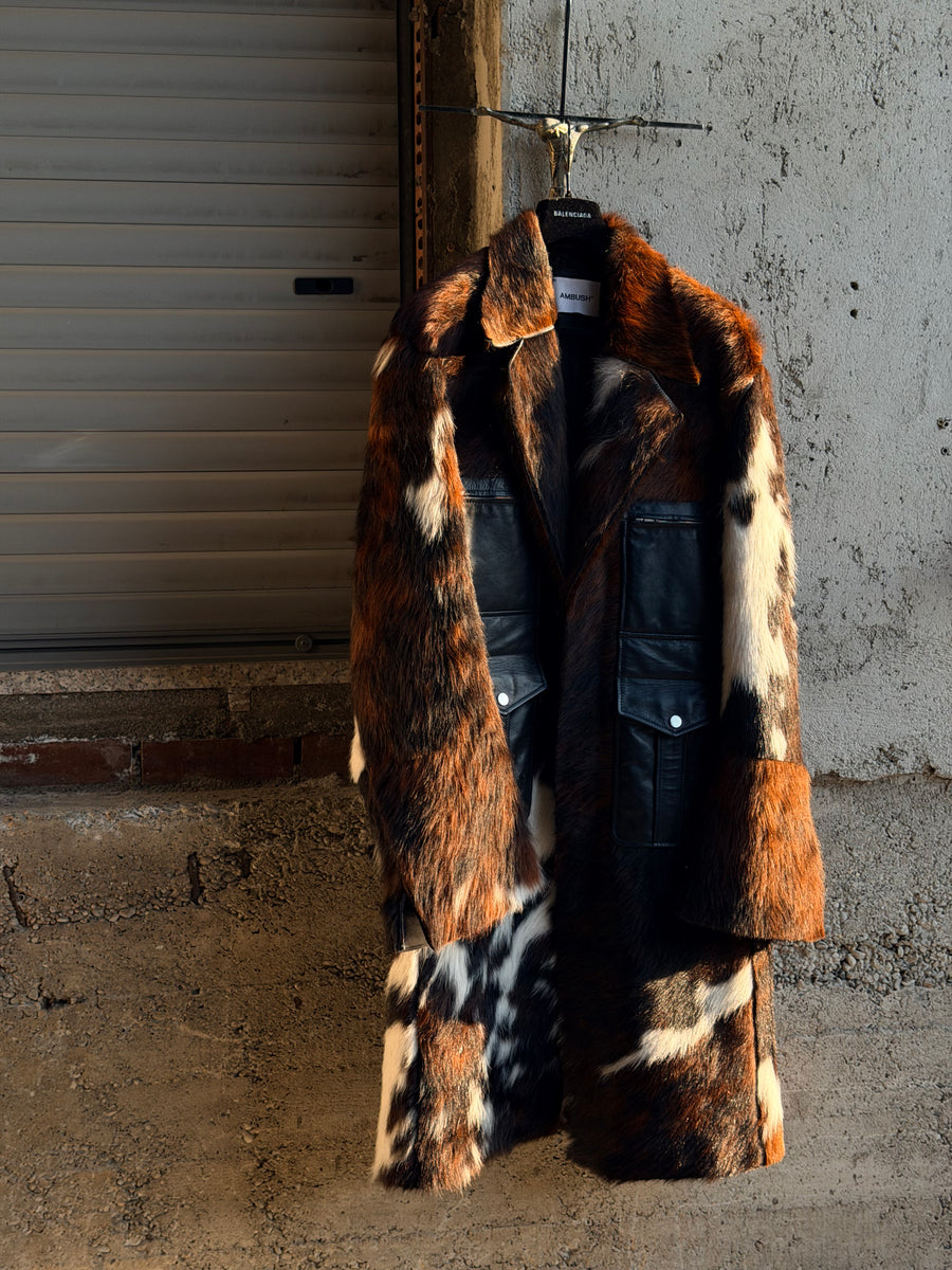 AMBUSH COWHIDE RUNWAY COAT