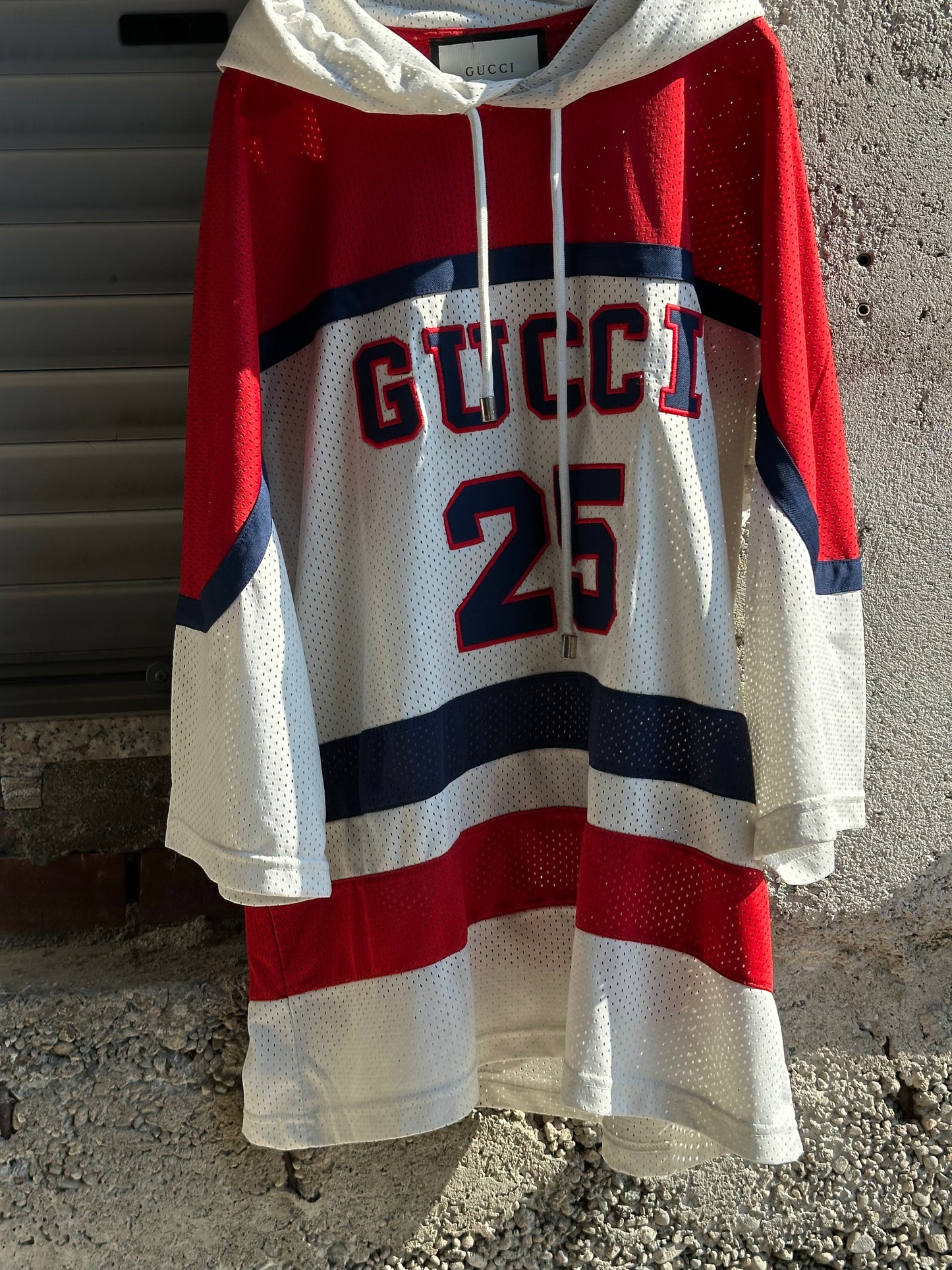 GUCCI COLLEGE HOODED T-SHIRT