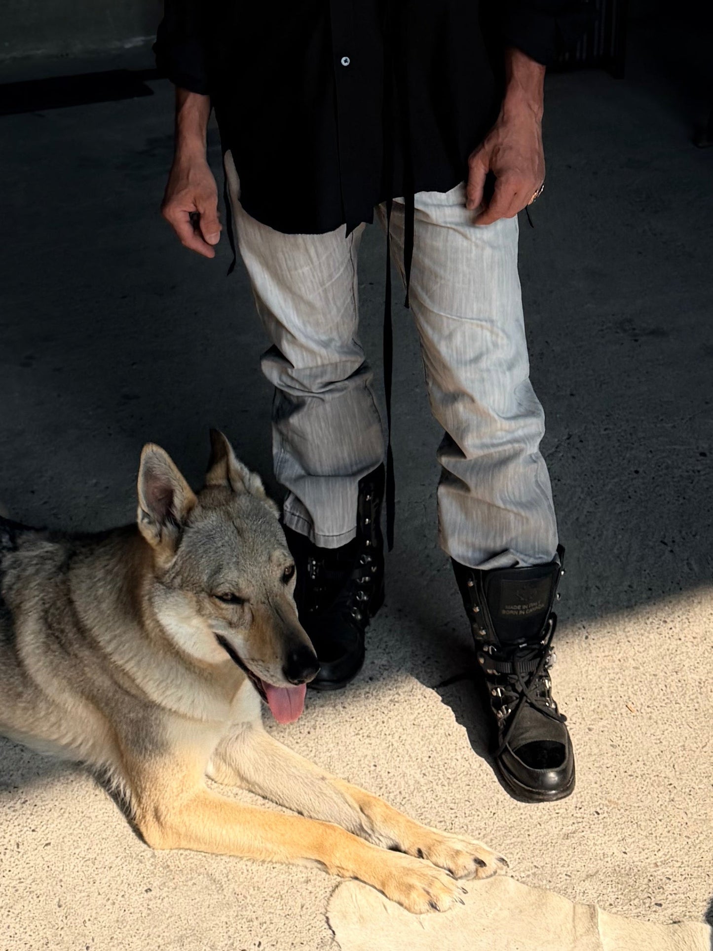 ARMANI GREY DENIM PANTS