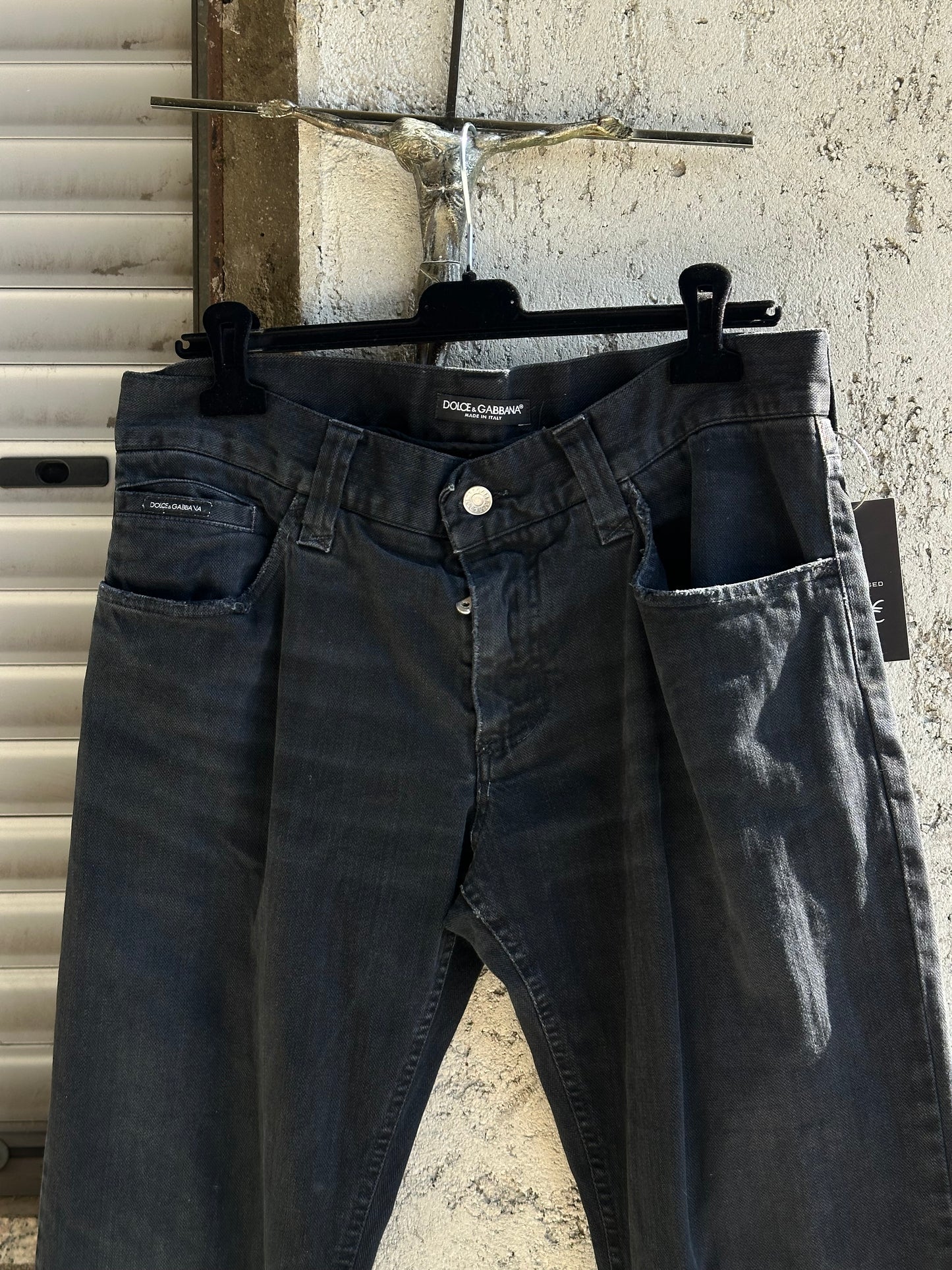 DOLCE & GABBANA DENIM FLARED PANTS