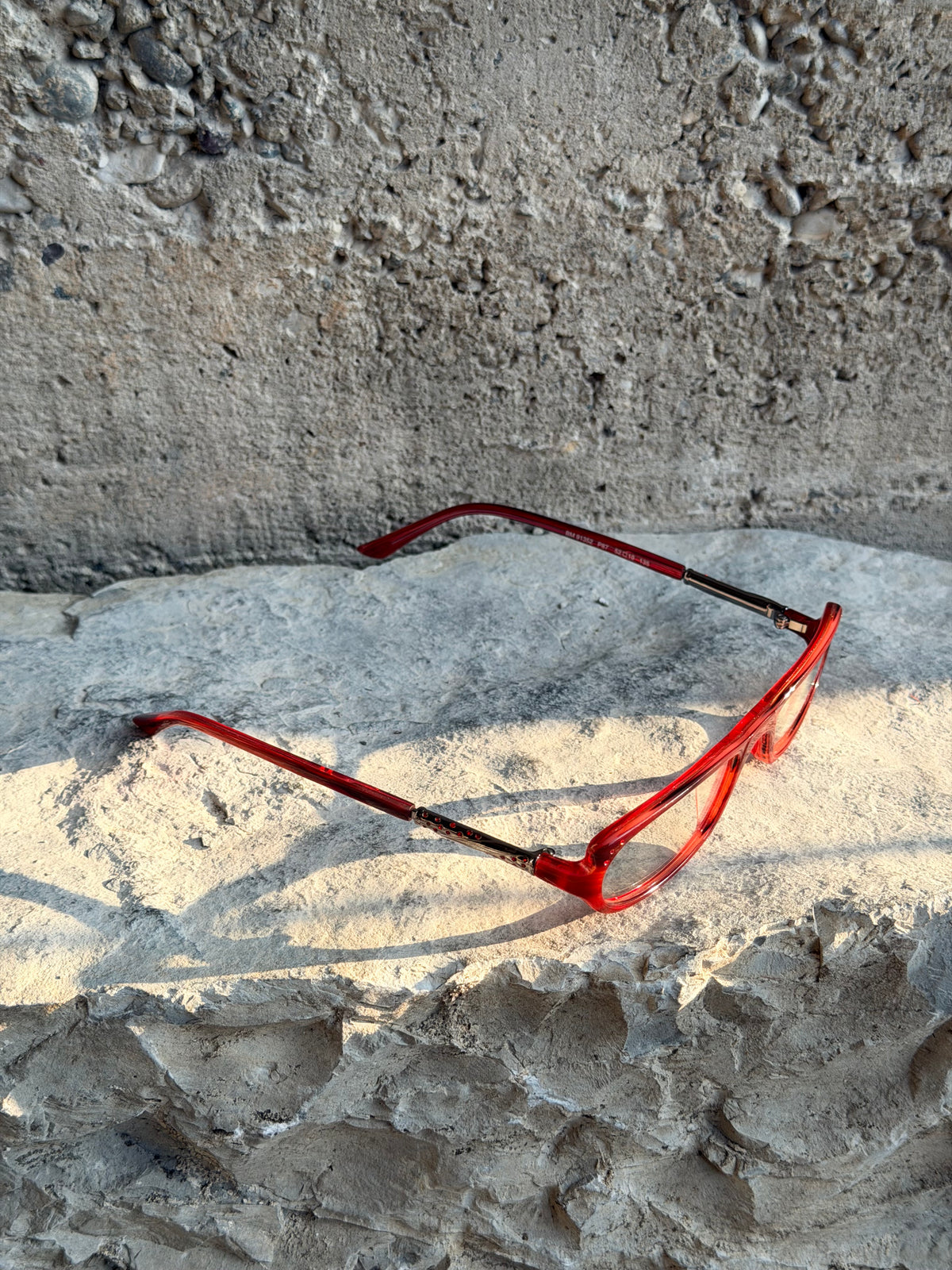 BLUMARINE SWAROWSKI GRANNY RED GLASSES