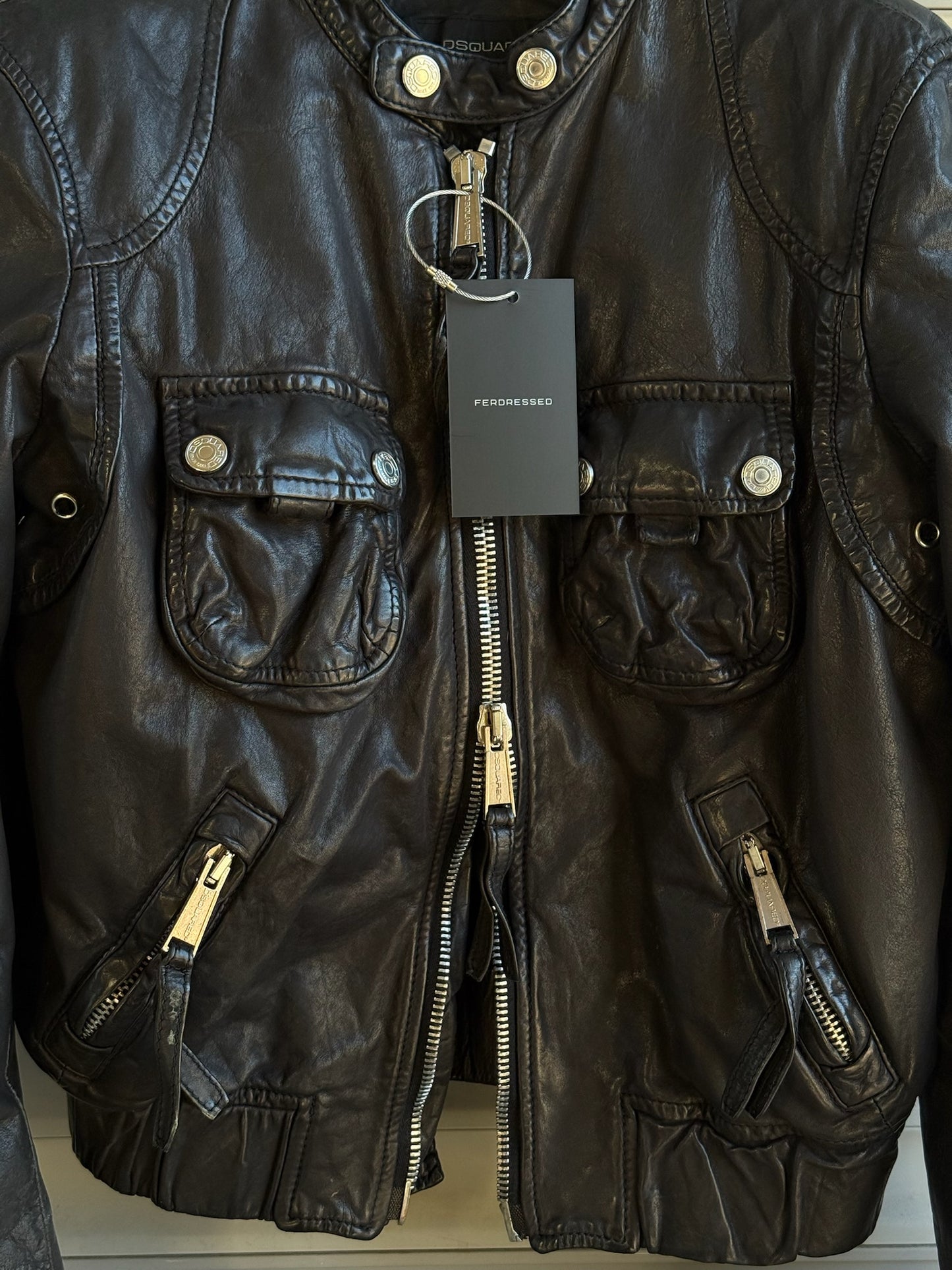 DSQUARED2 MOTOR LEATHER BIKER