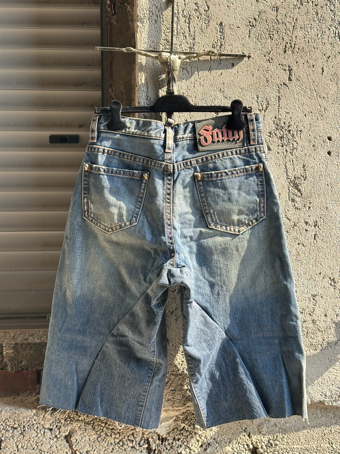 DSQUARED2 FAITH DENIM JORTS