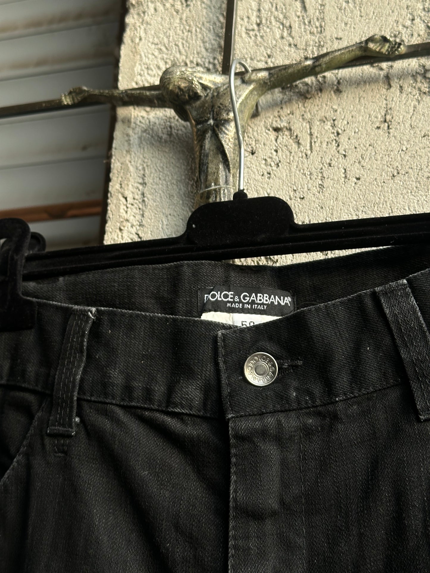 DOLCE & GABBANA FLARED BLACK JEANS