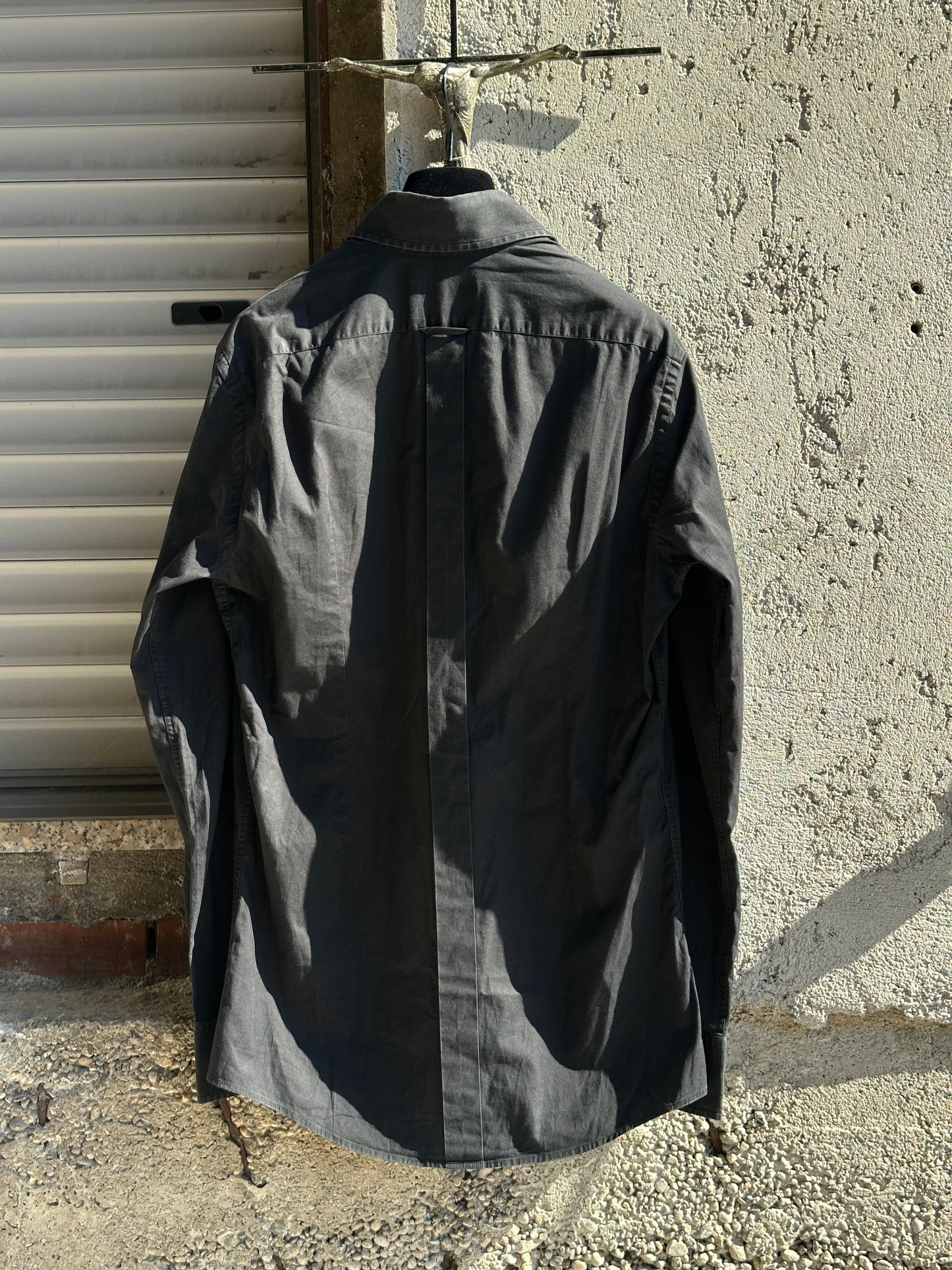DOLCE & GABBANA BLACK COTTON SHIRT