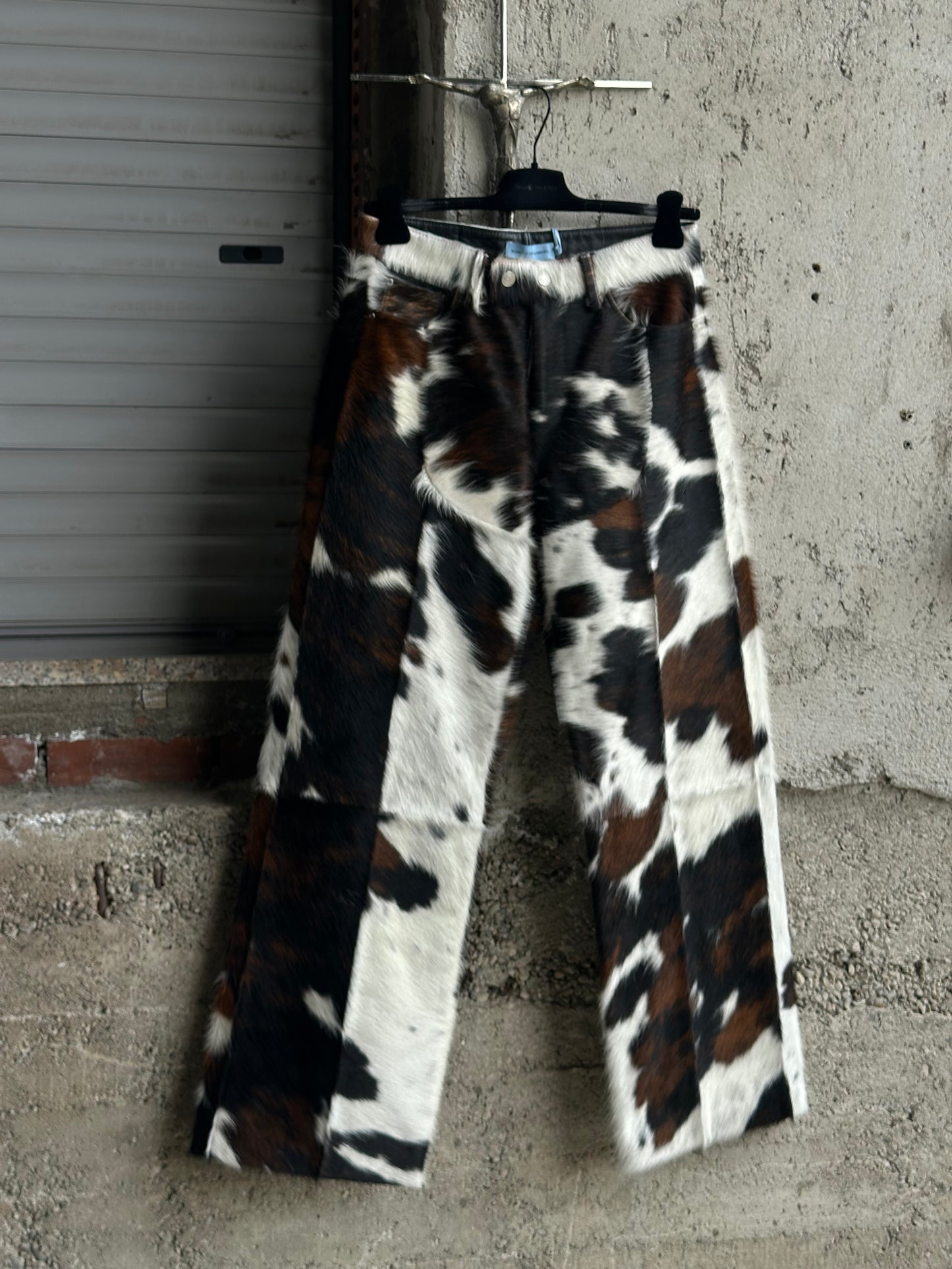 ION ACHILLES GABRIEL COWHIDE BAGGY PANTS