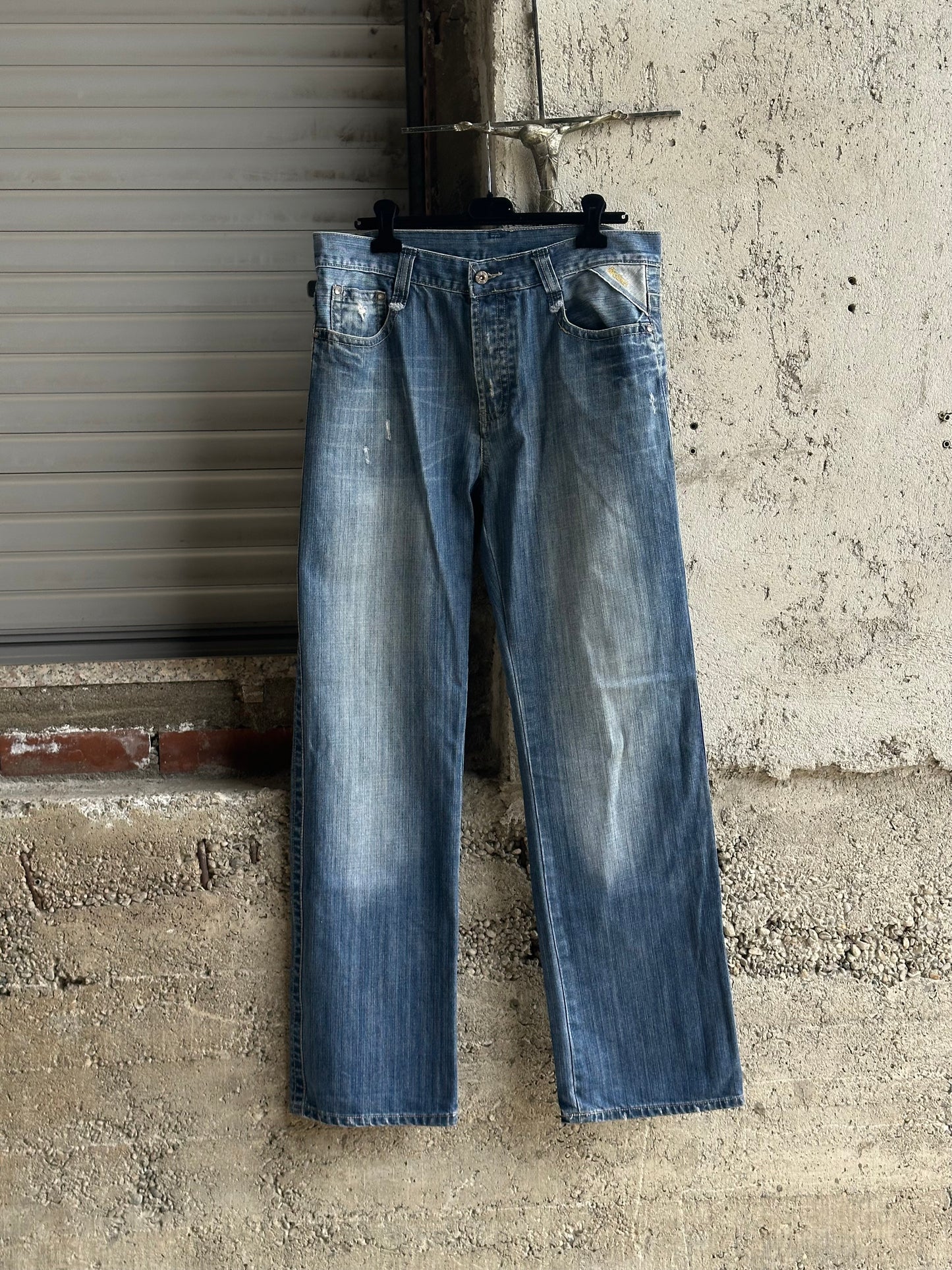 BLACK WINGS DENIM PANTS