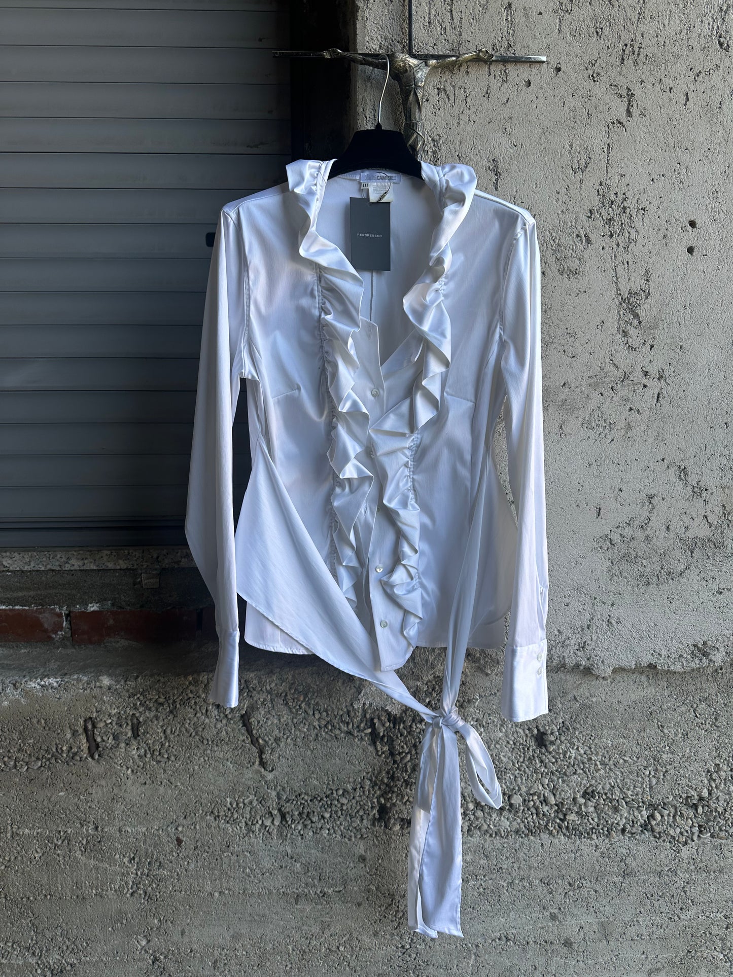 WHITE SILK SHIRT