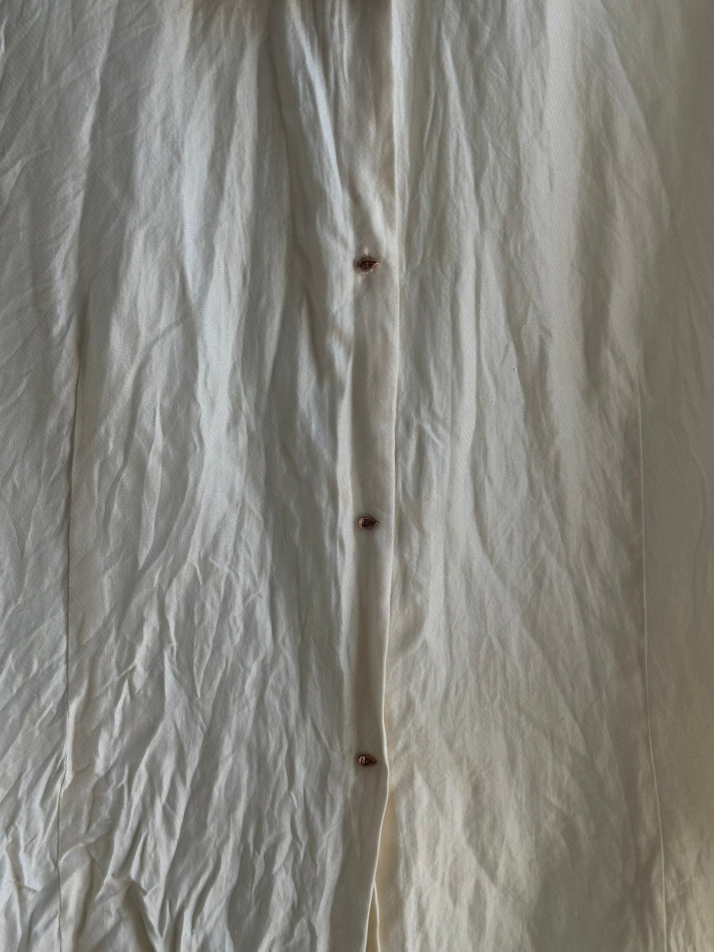 ROBERTO CAVALLI PLISSÈ CREAM SHIRT