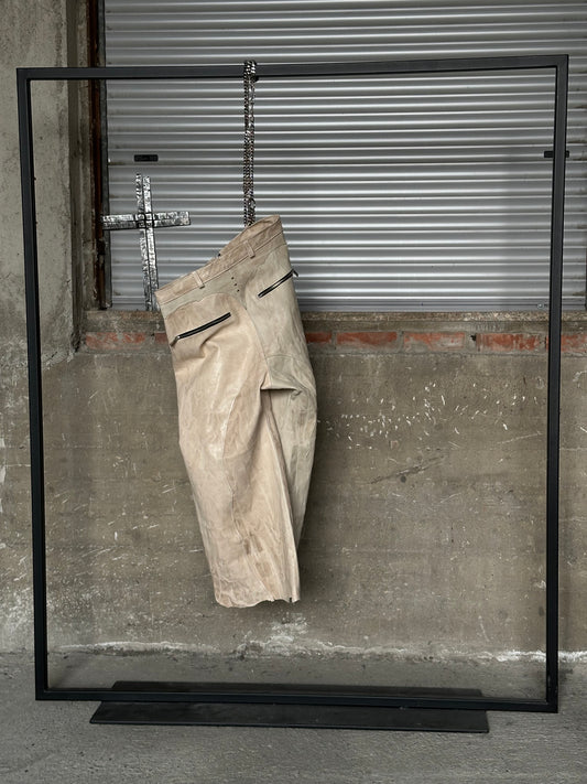 ALEKSANDER CECCO LUX MONUMENTUS LEATHER PANTS