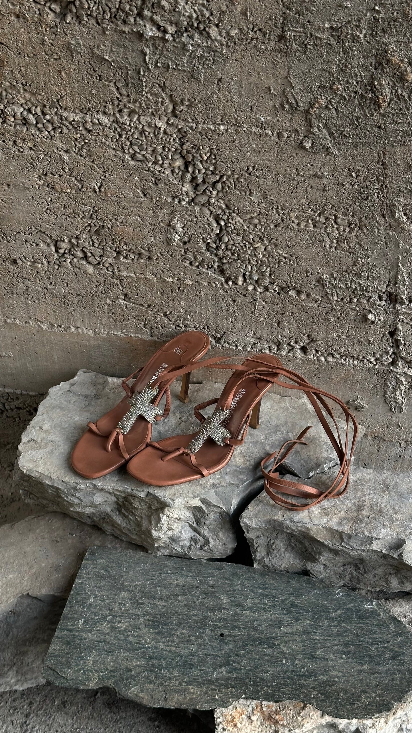 ERMANNO SCERVINO CROSS SANDALS