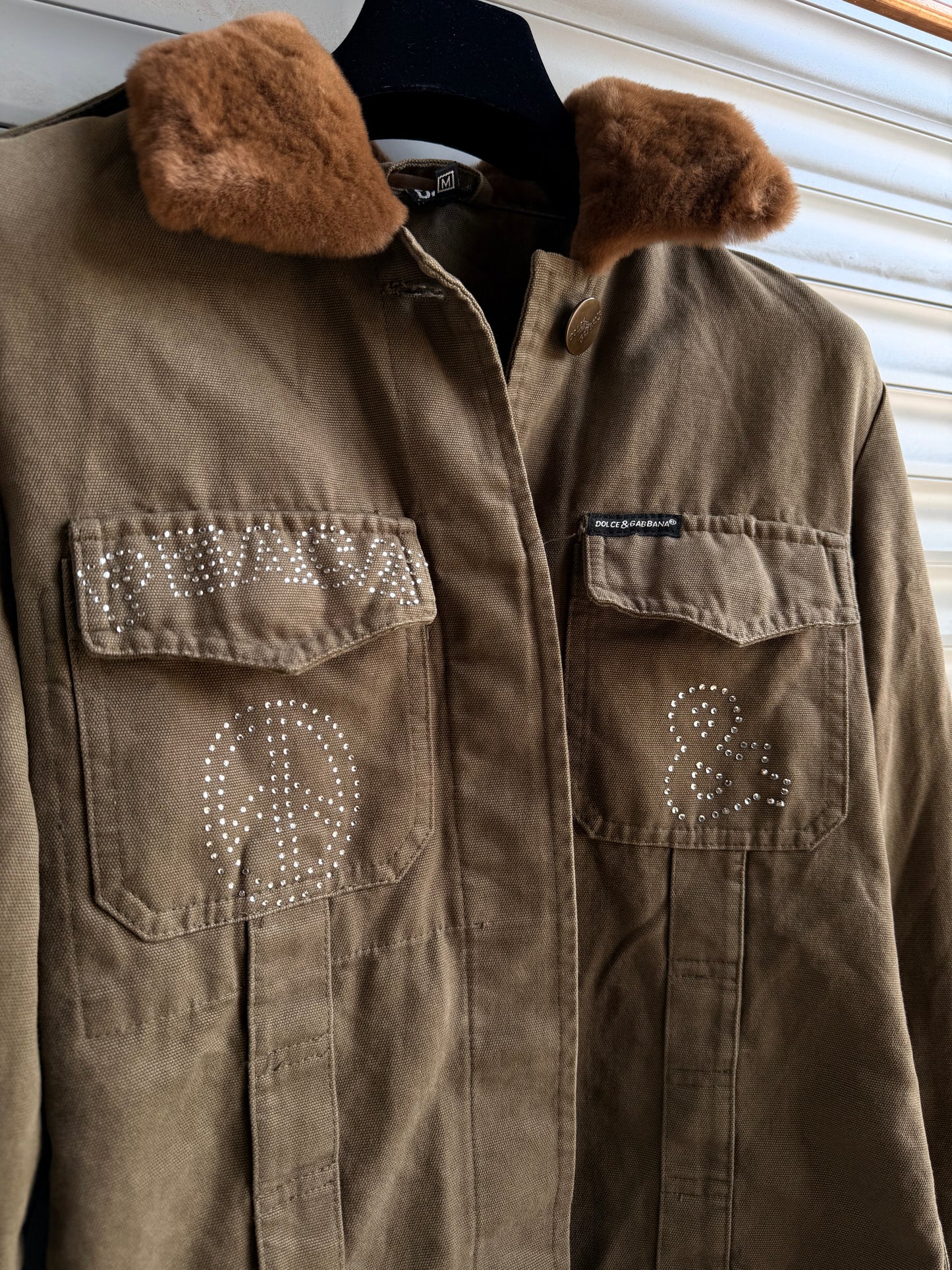 RHINESTONES FUR DOLCE & GABBANA JACKET