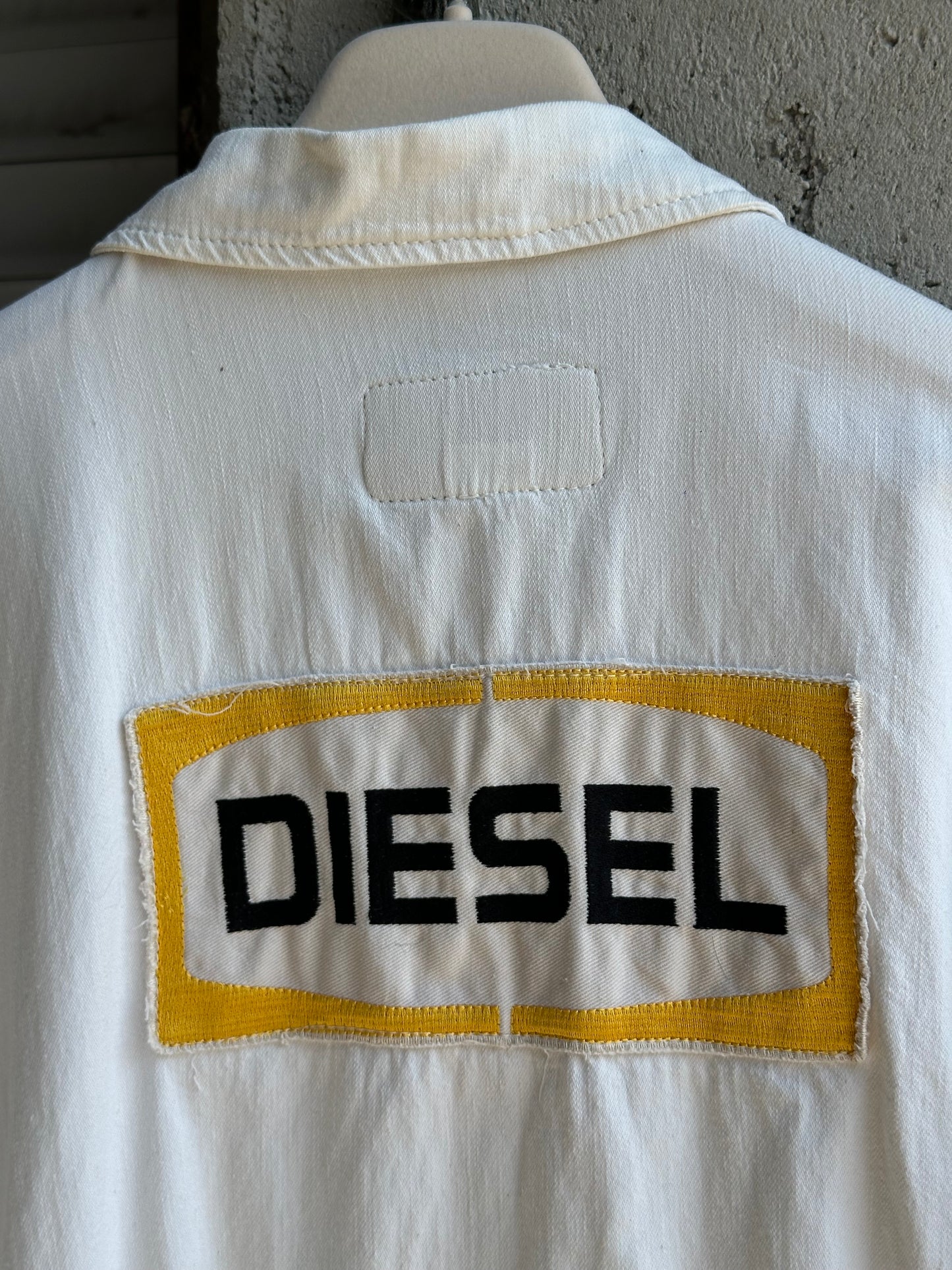 DIESEL PATCH WHITE DENIM JACKET