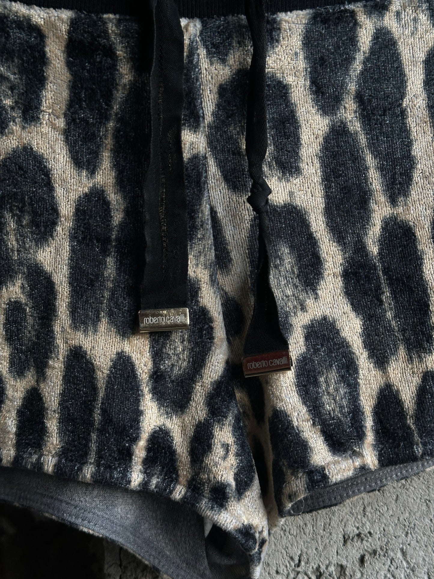 ROBERTO CAVALLI LEOPARD MINI SHORTS