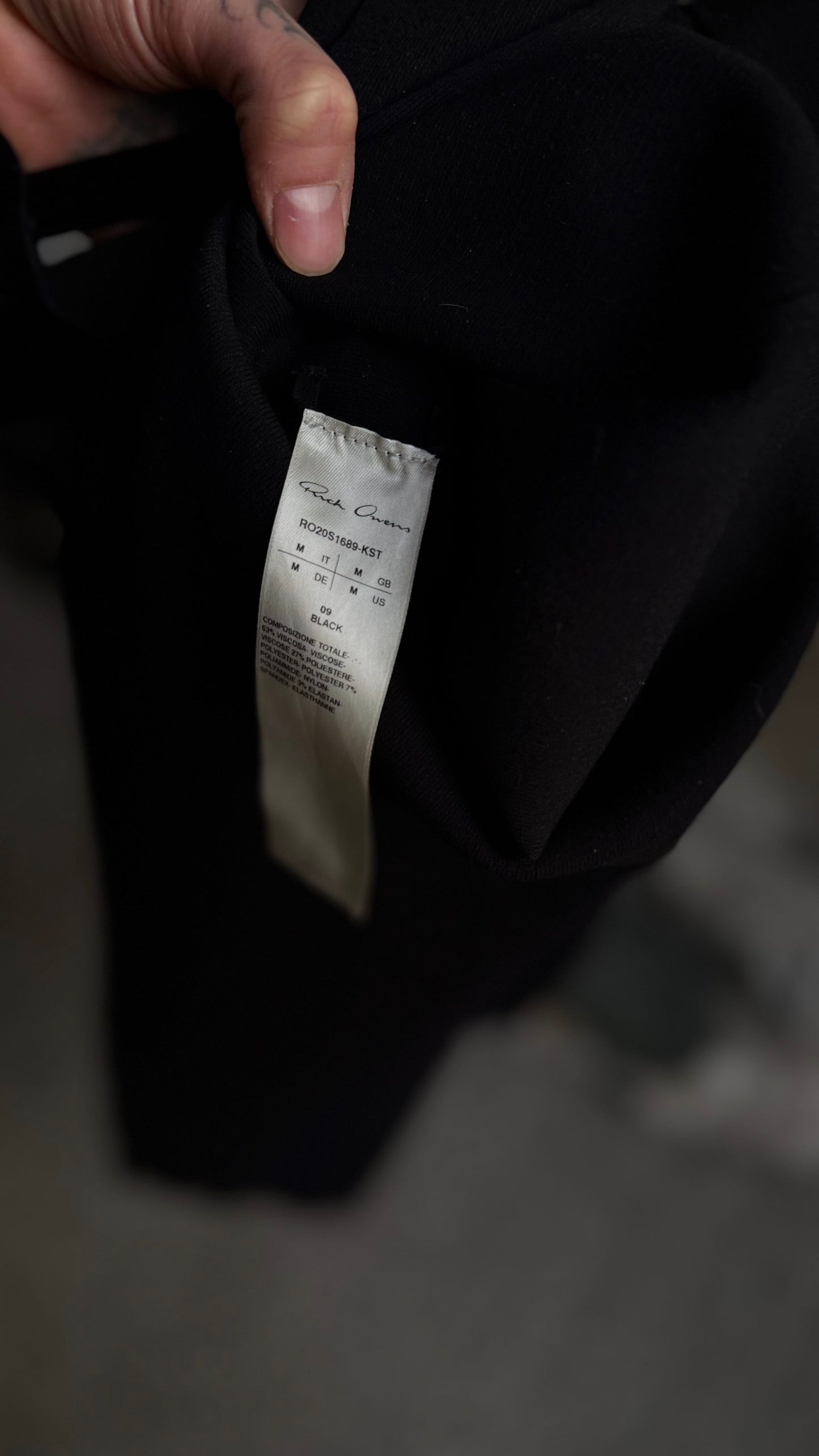 RICK OWENS TECUATL S/S20 SKIRT