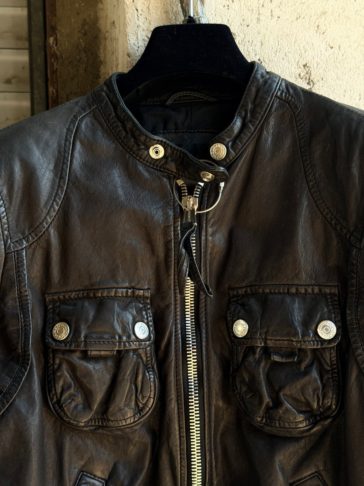 DSQUARED2 MOTOR LEATHER BIKER