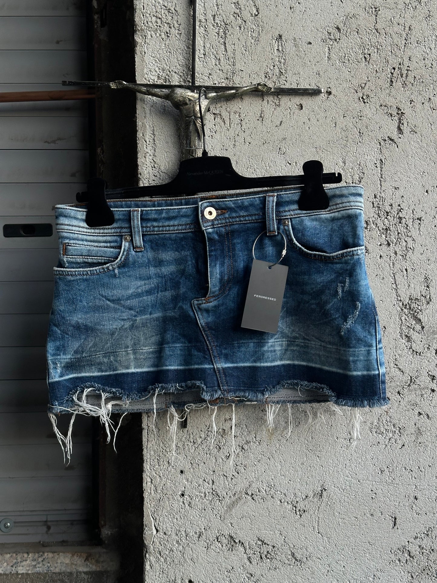 DOLCE & GABBANA DENIM MINI SKIRT