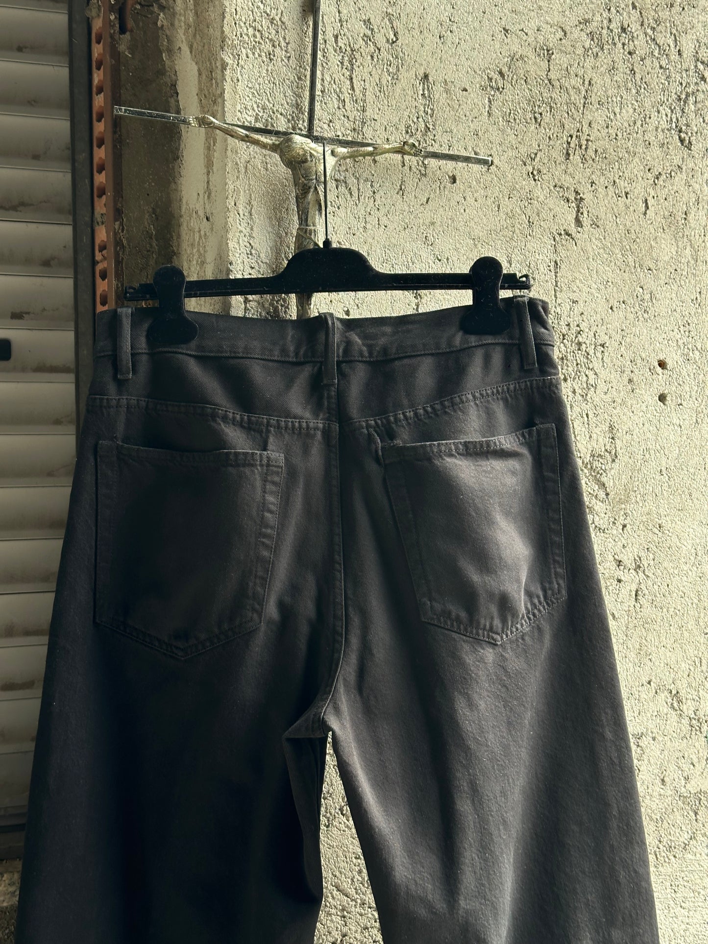 ANN DEMEULEMEESTER BLACK BAGGY PANTS