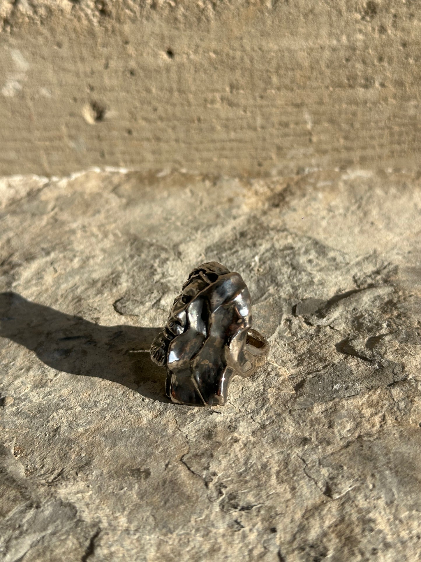 HAILV VEILED CHRIST SILVER RING