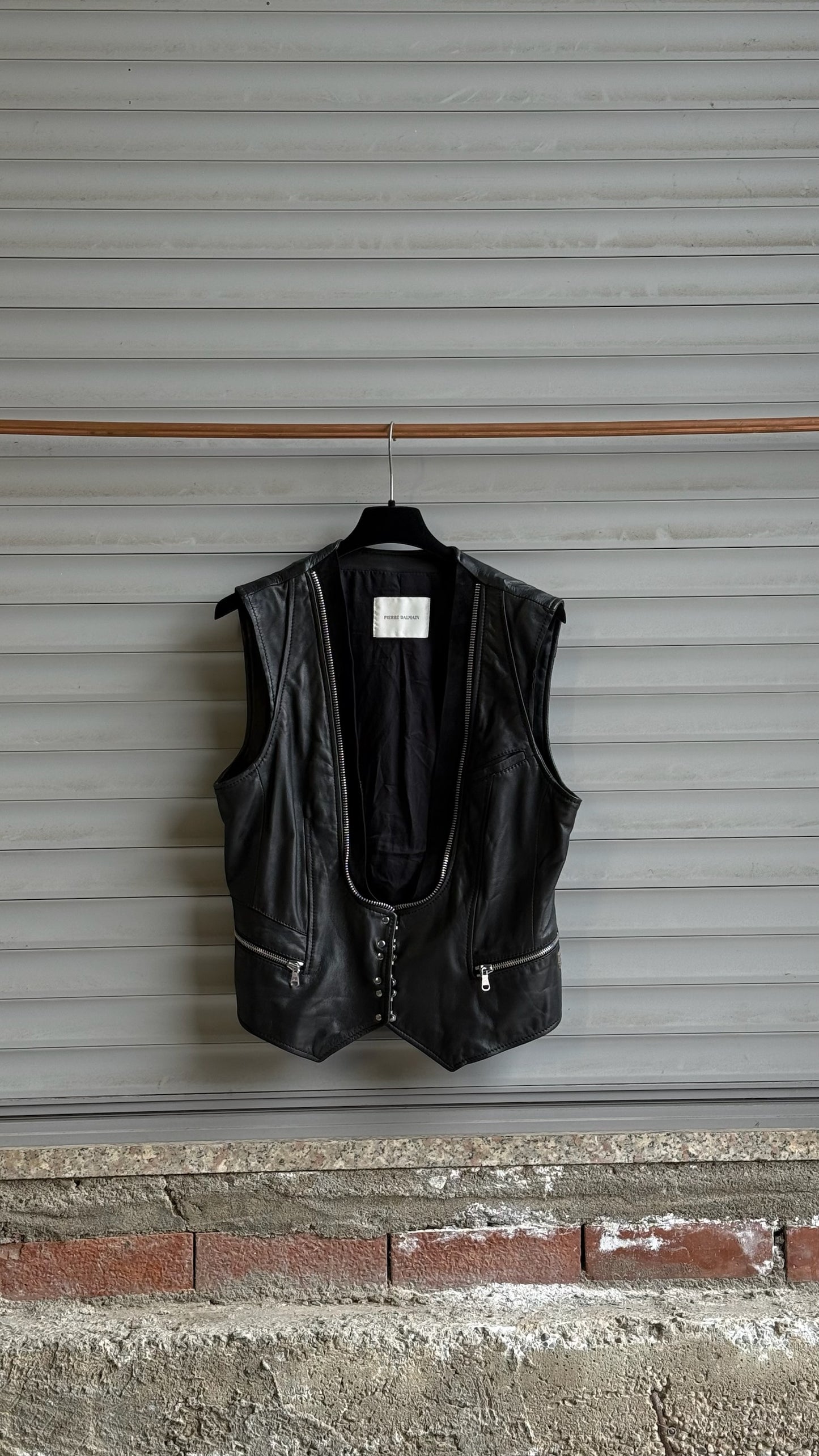 BALMAIN LEATHER VEST