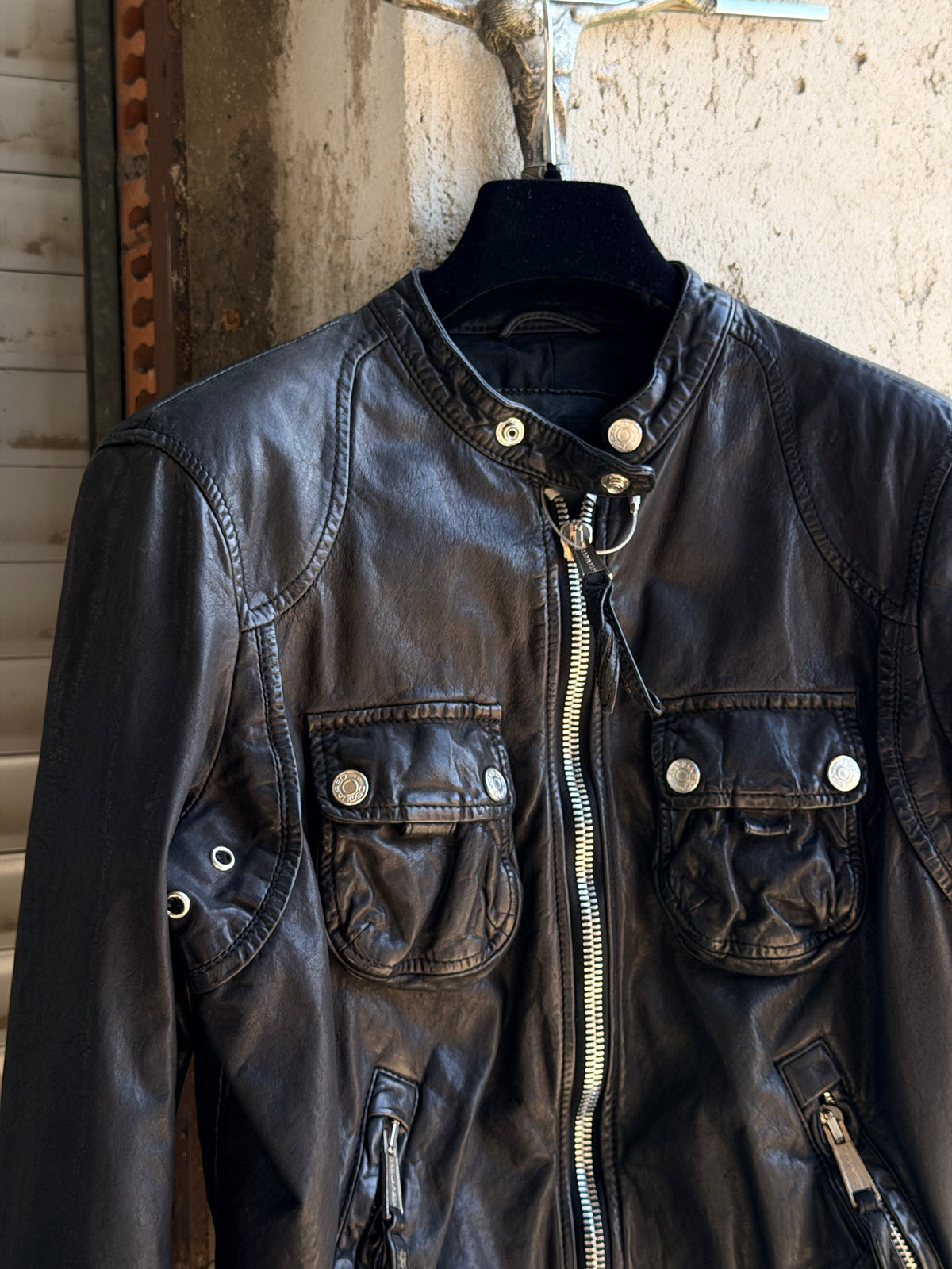 DSQUARED2 MOTOR LEATHER BIKER