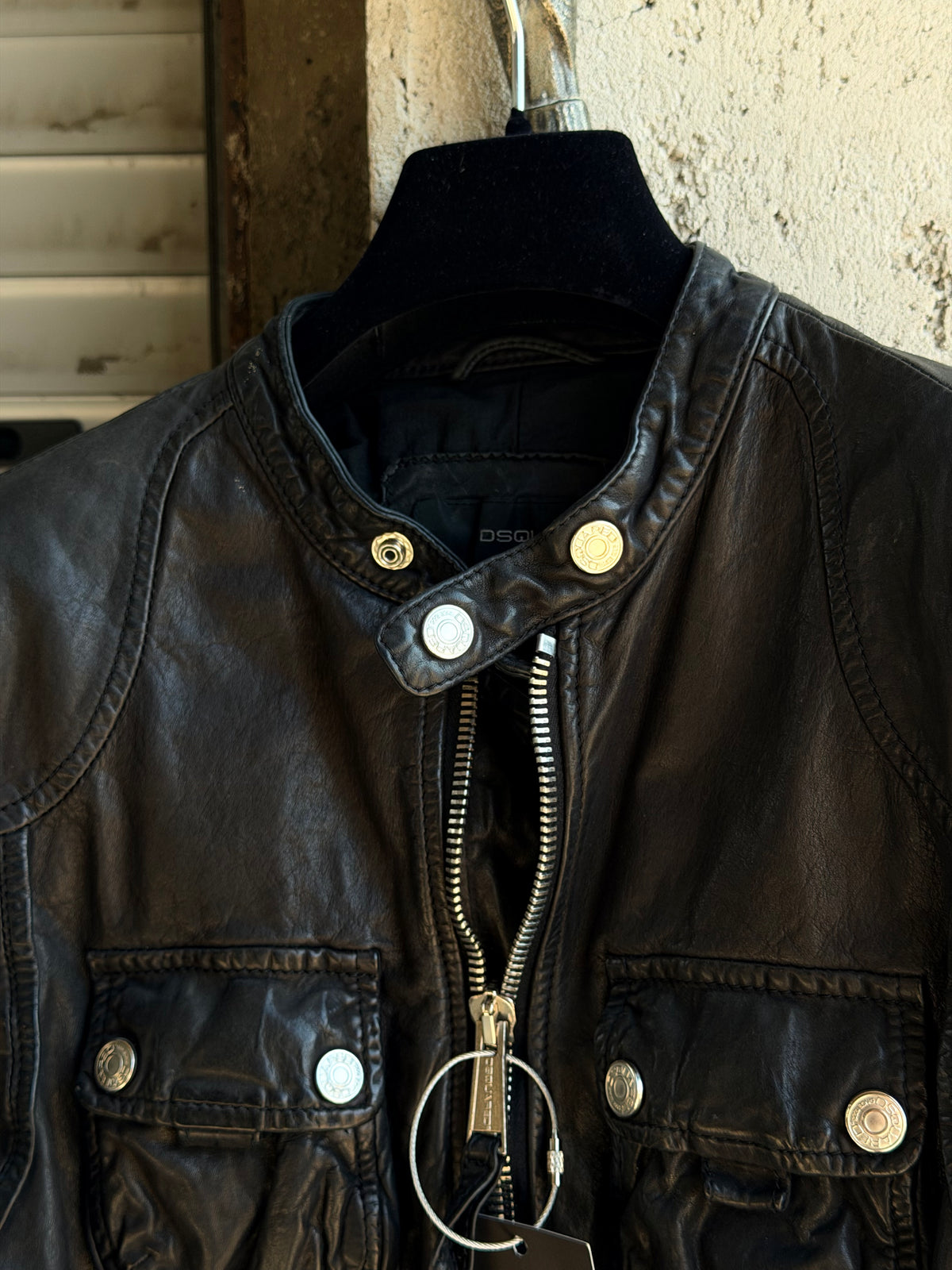 DSQUARED2 MOTOR LEATHER BIKER
