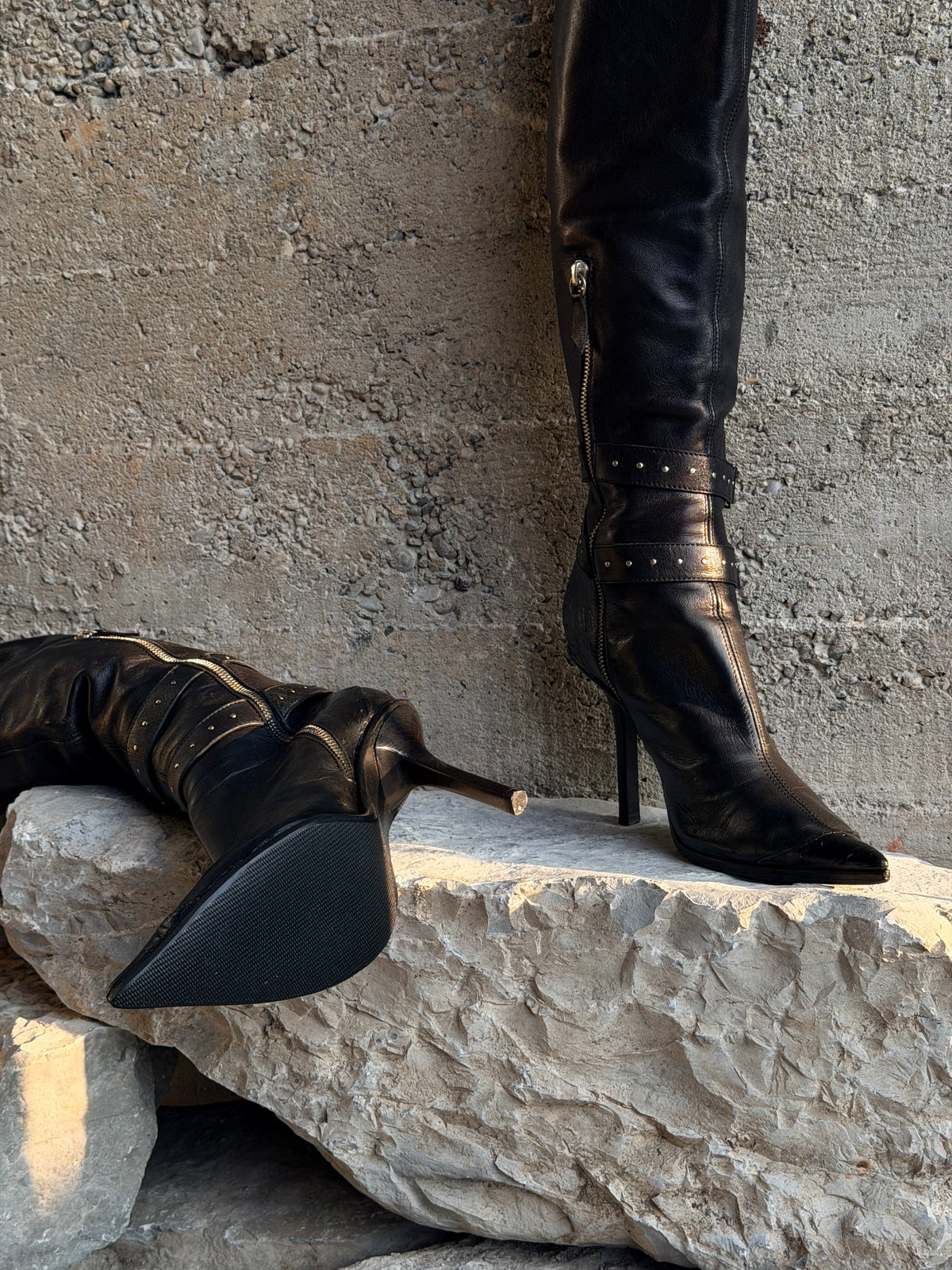 CASADEI MOTOR OVERKNEE BOOTS